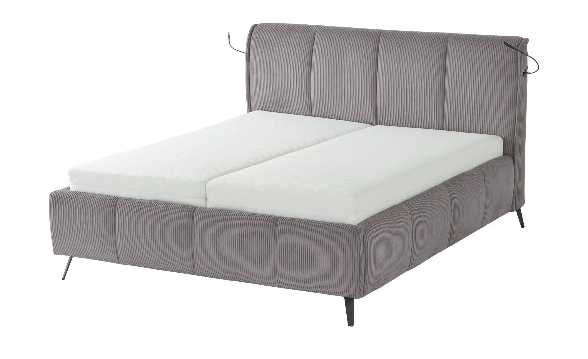 pop Polsterbett mit Bettkasten Pamela ¦ grau ¦ Maße (cm): B: 200 H: 113 Bet günstig online kaufen