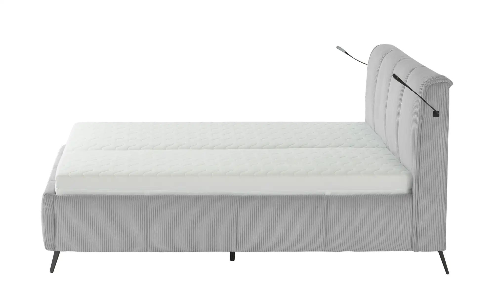 pop Polsterbett mit Bettkasten Pamela ¦ grau ¦ Maße (cm): B: 180 H: 113 Bet günstig online kaufen