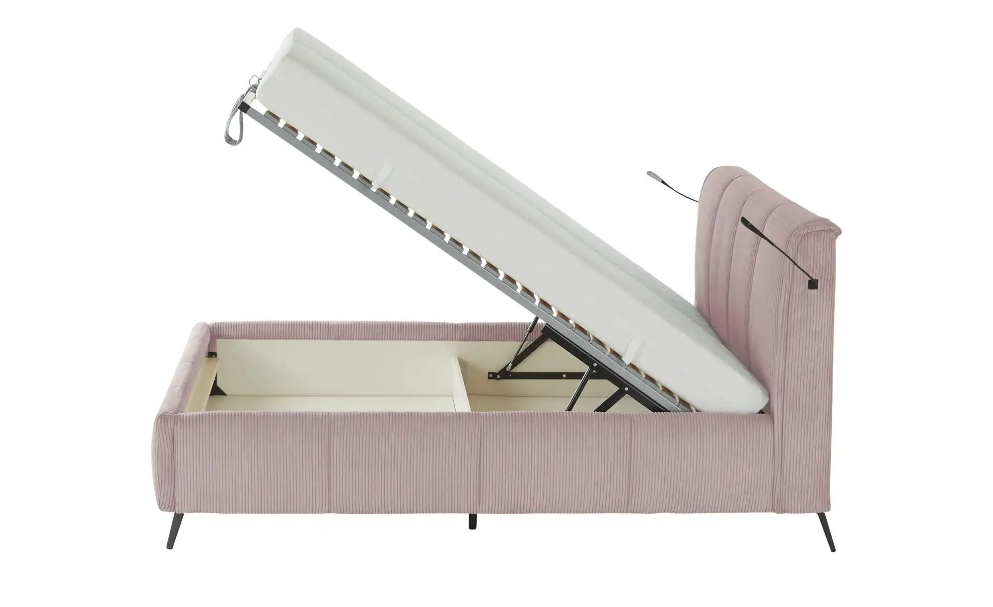 Thumbnail - pop Polsterbett mit Bettkasten Pamela ¦ rosa/pink ¦ Maße (cm): B: 200 H: 113 Betten > Komfortbetten - Höffner