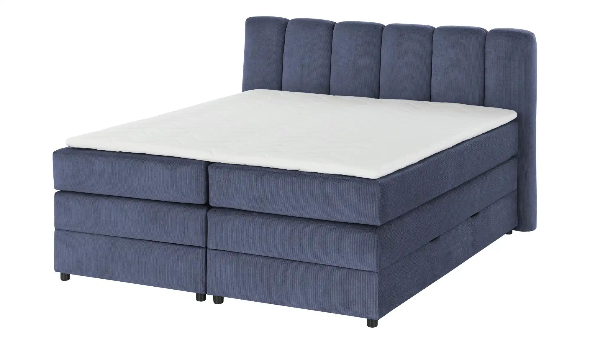 Thumbnail - Boxspringbett mit Bettkasten Claire ¦ blau ¦ Maße (cm): B: 156 H: 115 Betten > Boxspringbetten - Höffner