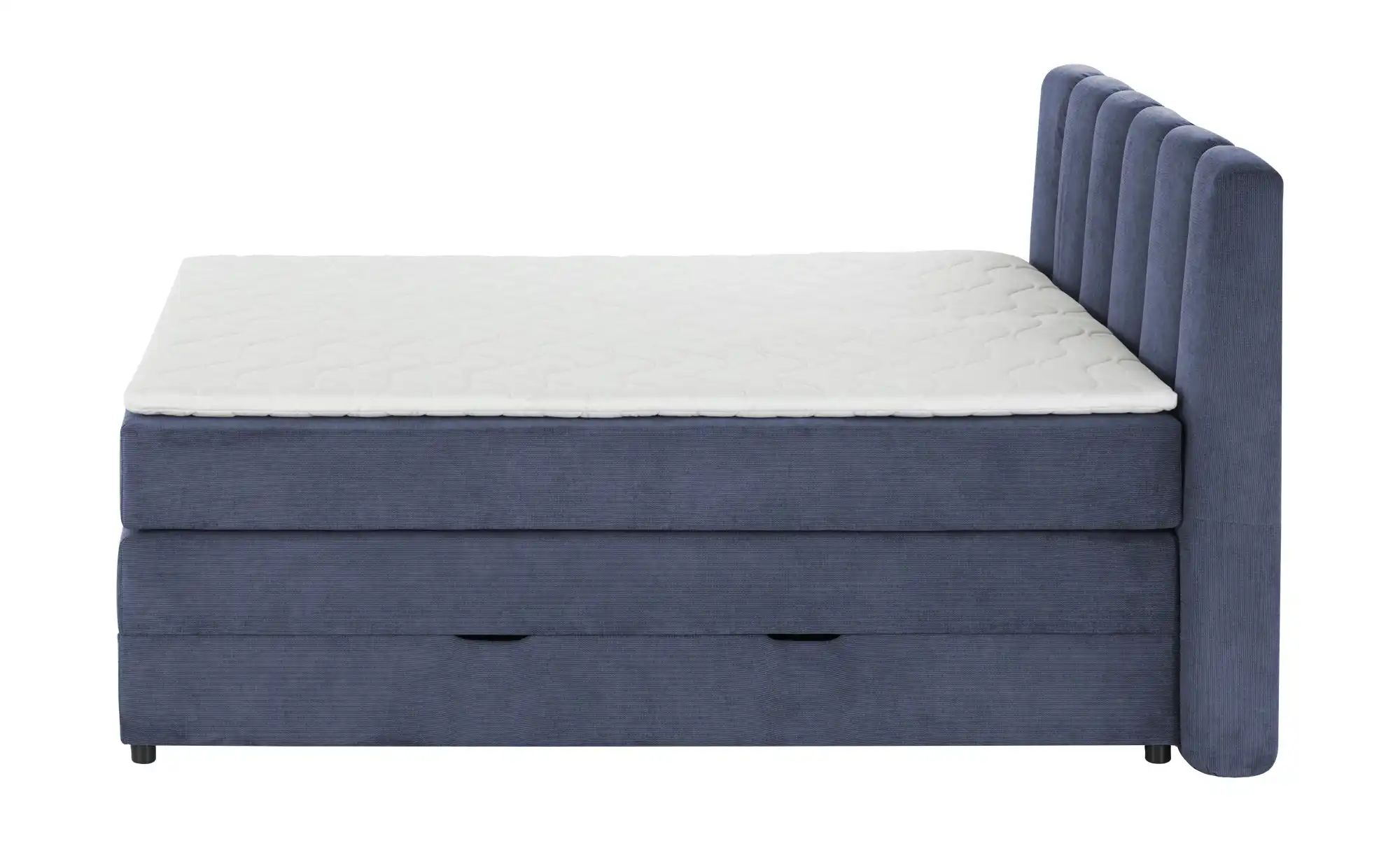 Thumbnail - Boxspringbett mit Bettkasten Claire ¦ blau ¦ Maße (cm): B: 156 H: 115 Betten > Boxspringbetten - Höffner