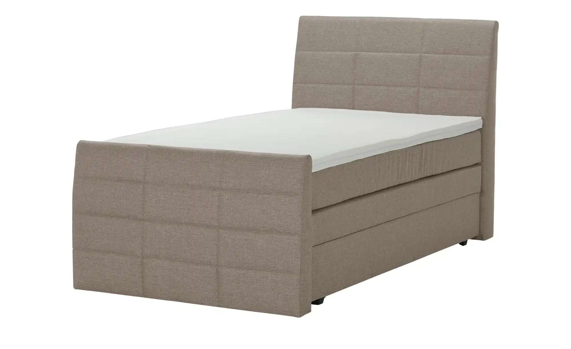 Boxspringbett mit Bettkasten und Topper Baron ¦ beige ¦ Maße (cm): B: 149 H günstig online kaufen