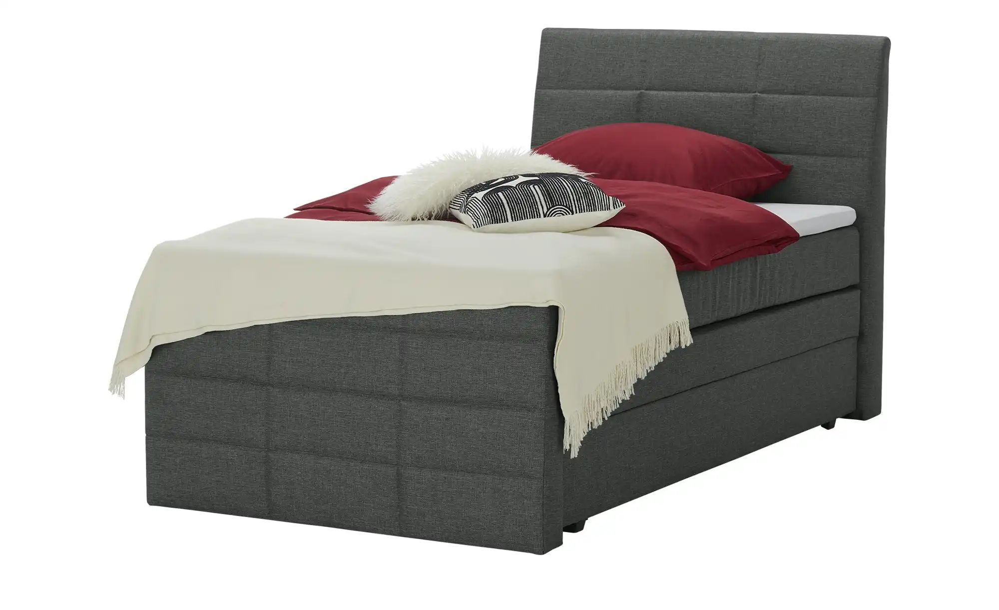 Boxspringbett mit Bettkasten und Topper Baron ¦ schwarz ¦ Maße (cm): B: 149 günstig online kaufen