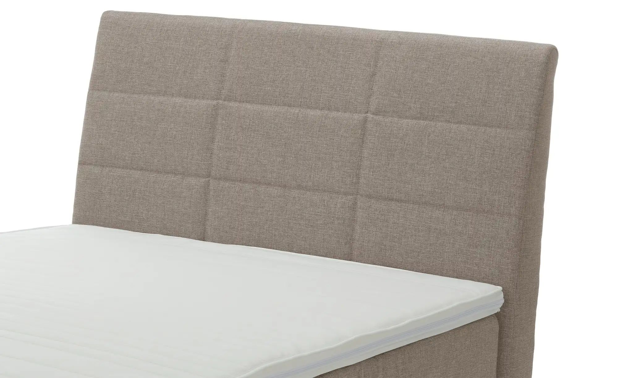 Boxspringbett mit Bettkasten und Topper Baron ¦ beige ¦ Maße (cm): B: 129 H günstig online kaufen