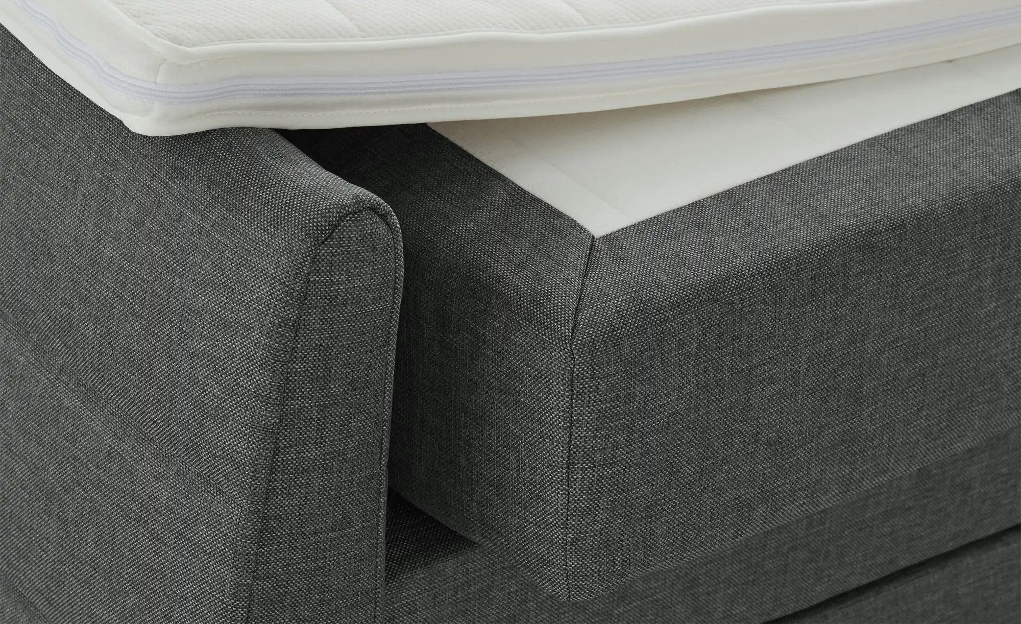 Boxspringbett mit Bettkasten und Topper Baron ¦ schwarz ¦ Maße (cm): B: 109 günstig online kaufen