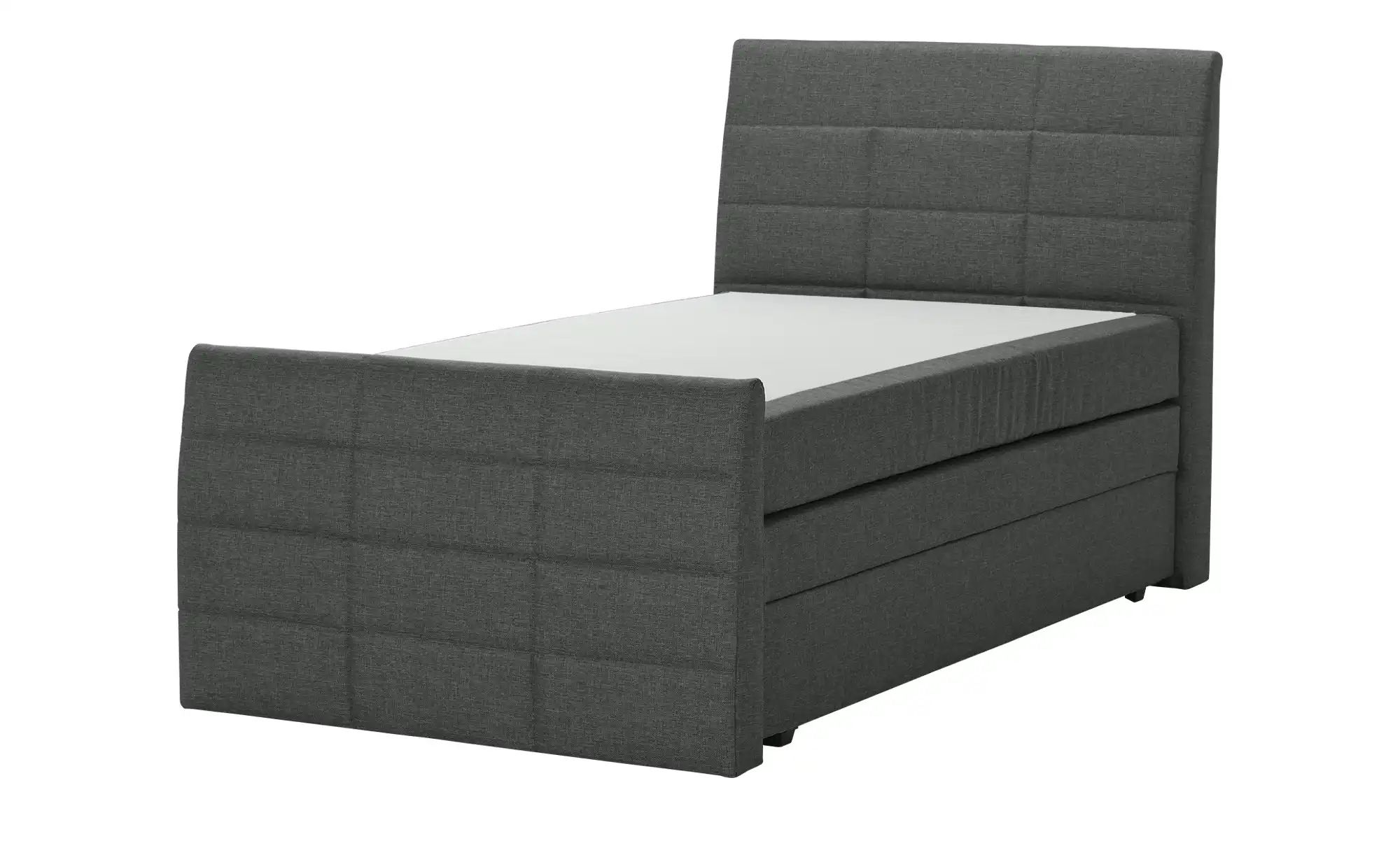 Boxspringbett mit Bettkasten und Topper Baron ¦ schwarz ¦ Maße (cm): B: 109 günstig online kaufen