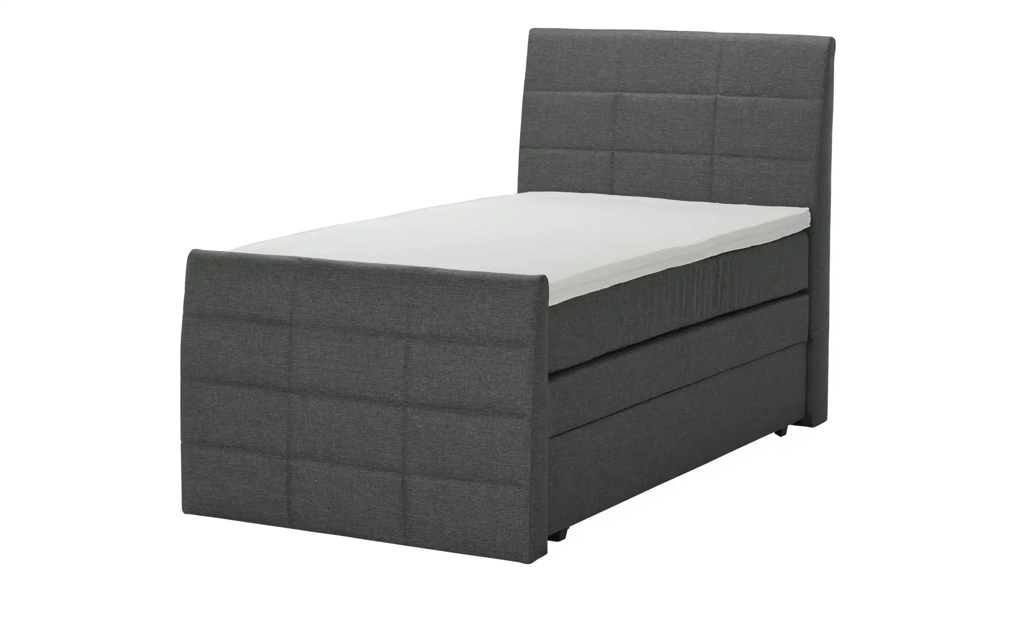 Boxspringbett mit Bettkasten und Topper Baron ¦ schwarz ¦ Maße (cm): B: 109 günstig online kaufen