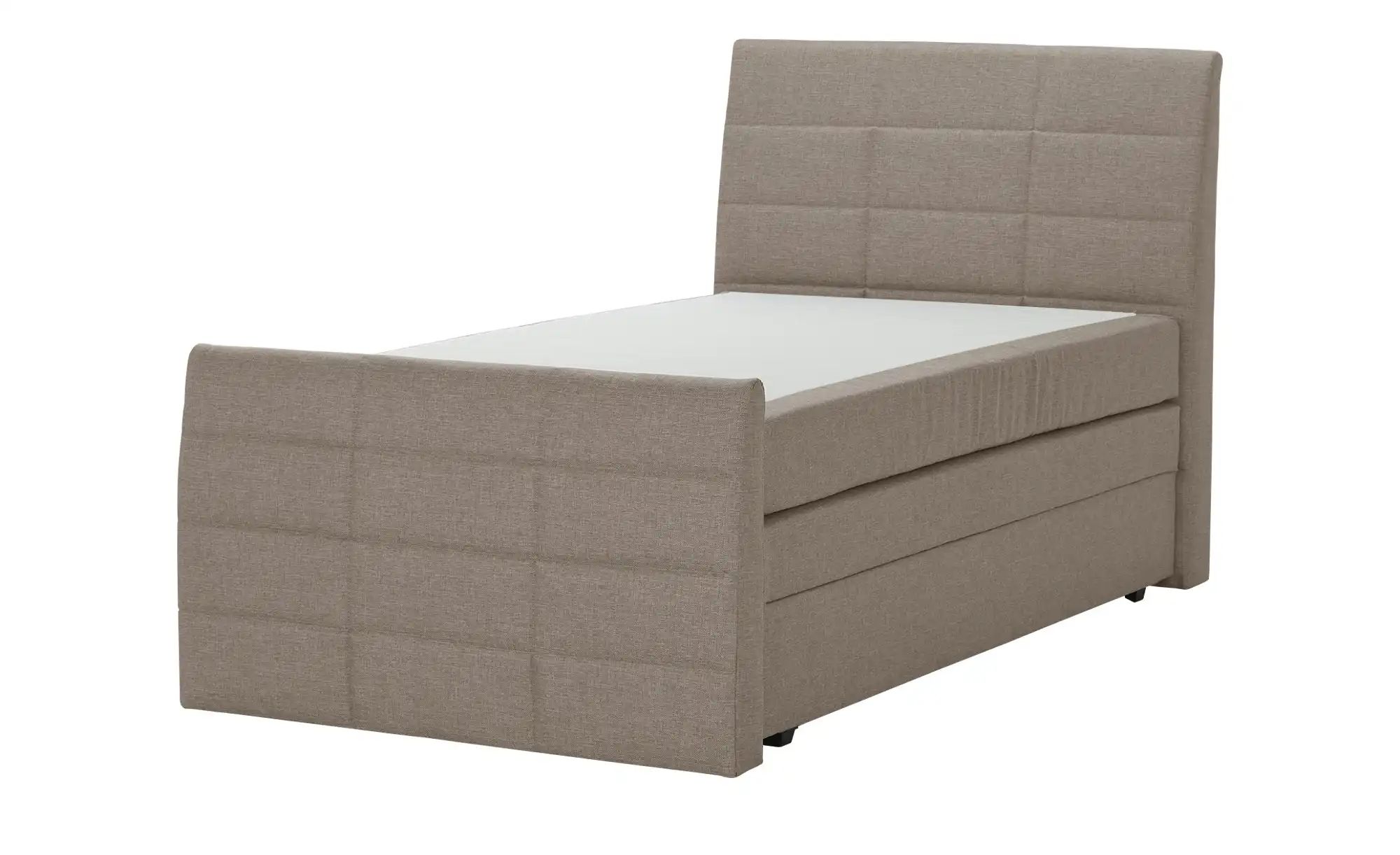 Boxspringbett mit Bettkasten und Topper Baron ¦ beige ¦ Maße (cm): B: 109 H günstig online kaufen