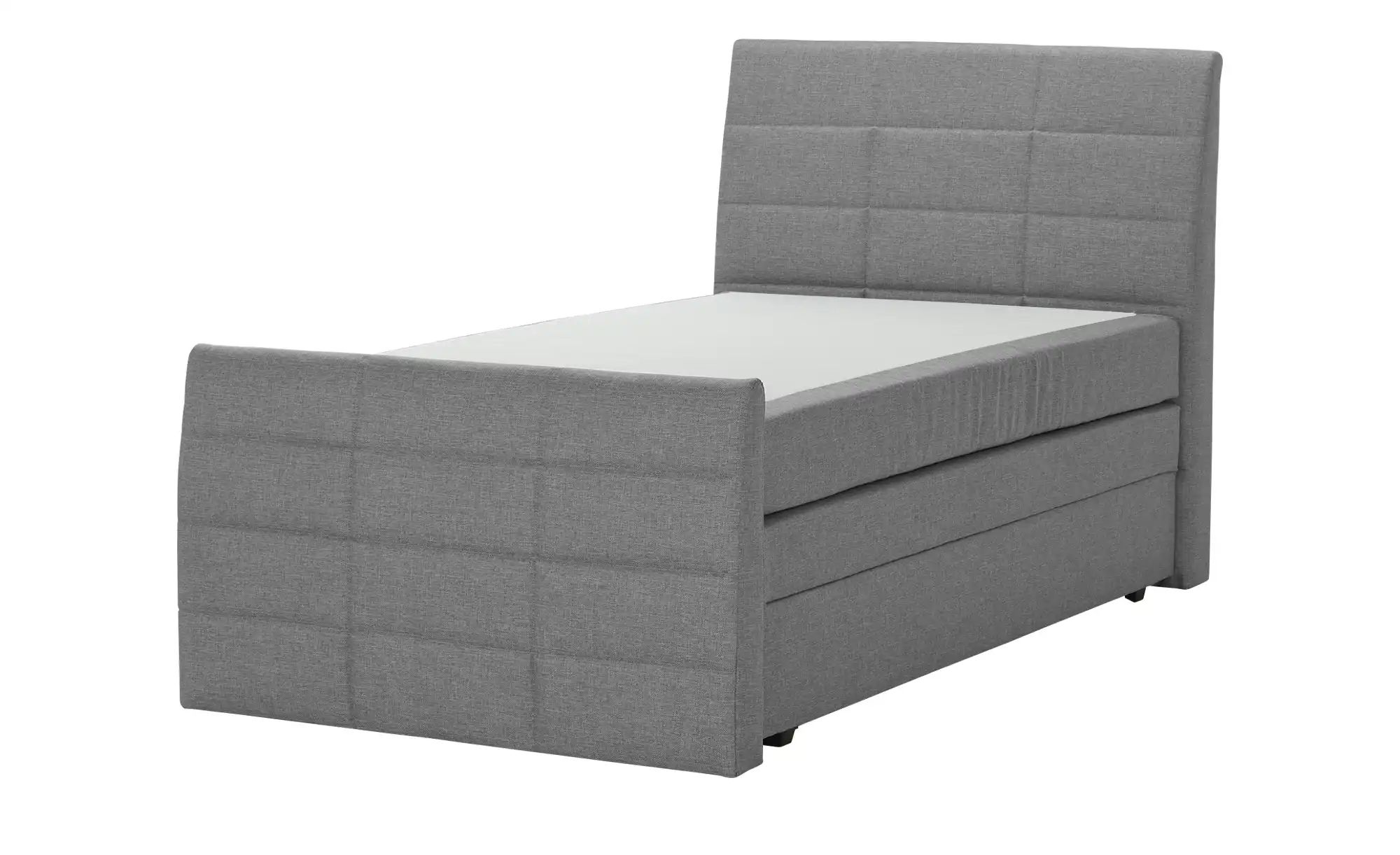 Boxspringbett mit Bettkasten und Topper Baron ¦ grau ¦ Maße (cm): B: 109 H: günstig online kaufen