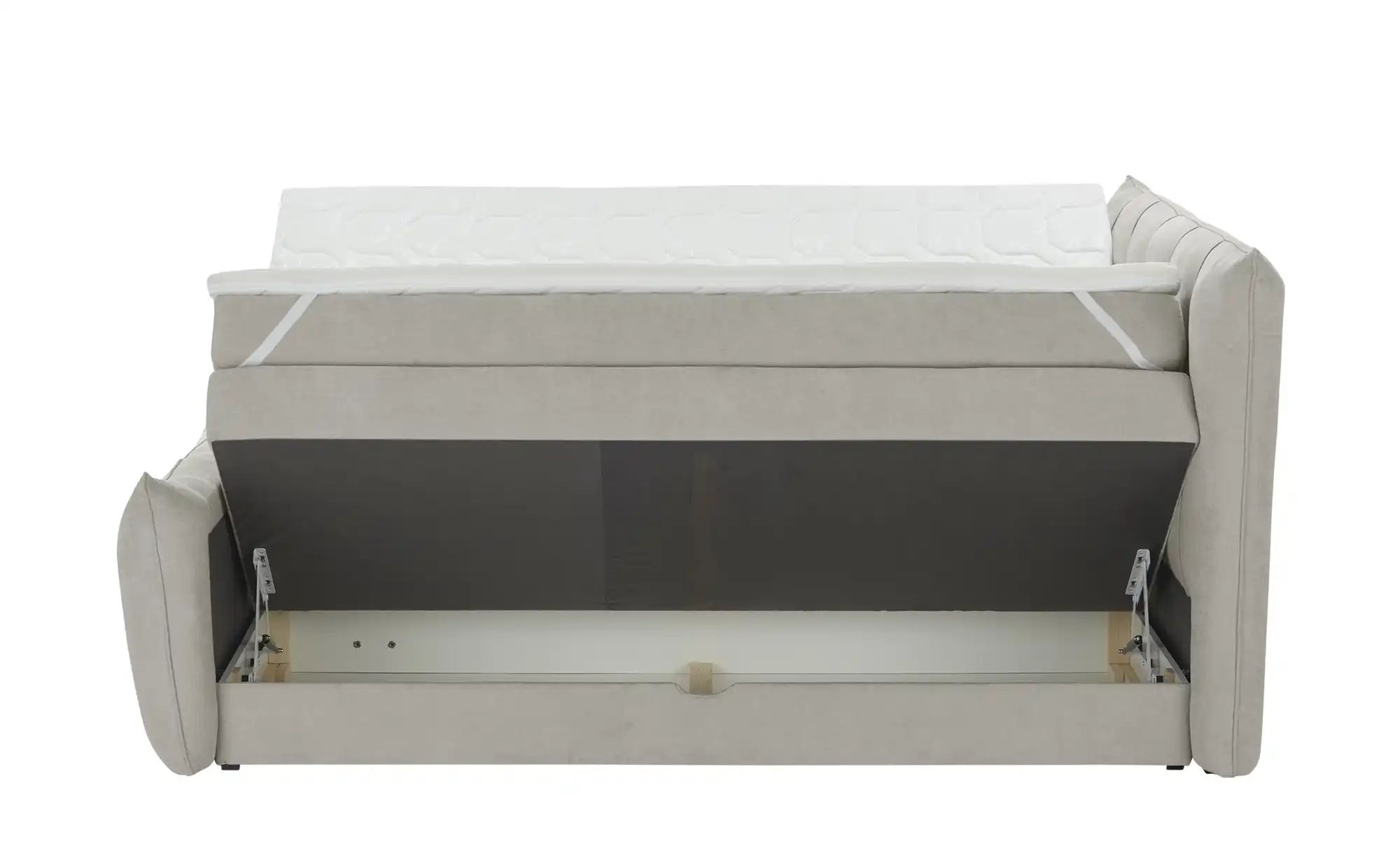 Thumbnail - switch Boxspringbett mit Bettkasten Sofia ¦ grau ¦ Maße (cm): B: 164 H: 113 Betten > Einzelbetten - Höffner