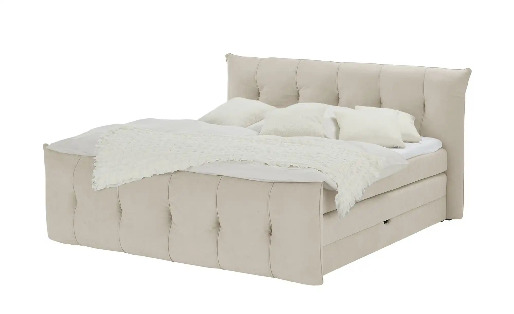 switch Boxspringbett mit Bettkasten Sofia ¦ beige ¦ Maße (cm): B: 164 H: 113 Betten > Boxspringbetten - Höffner
