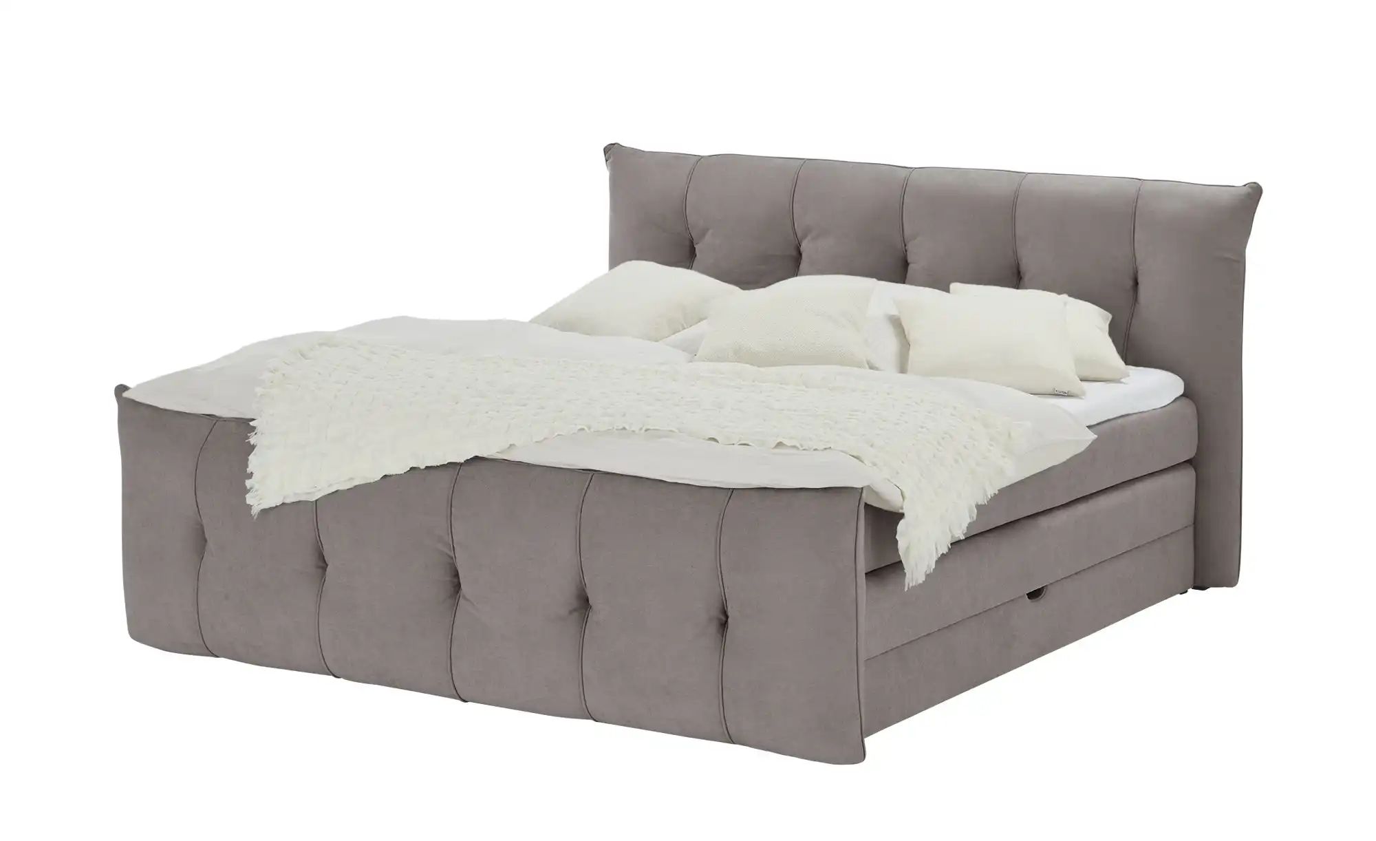 switch Boxspringbett mit Bettkasten Sofia ¦ grau ¦ Maße (cm): B: 164 H: 113 günstig online kaufen
