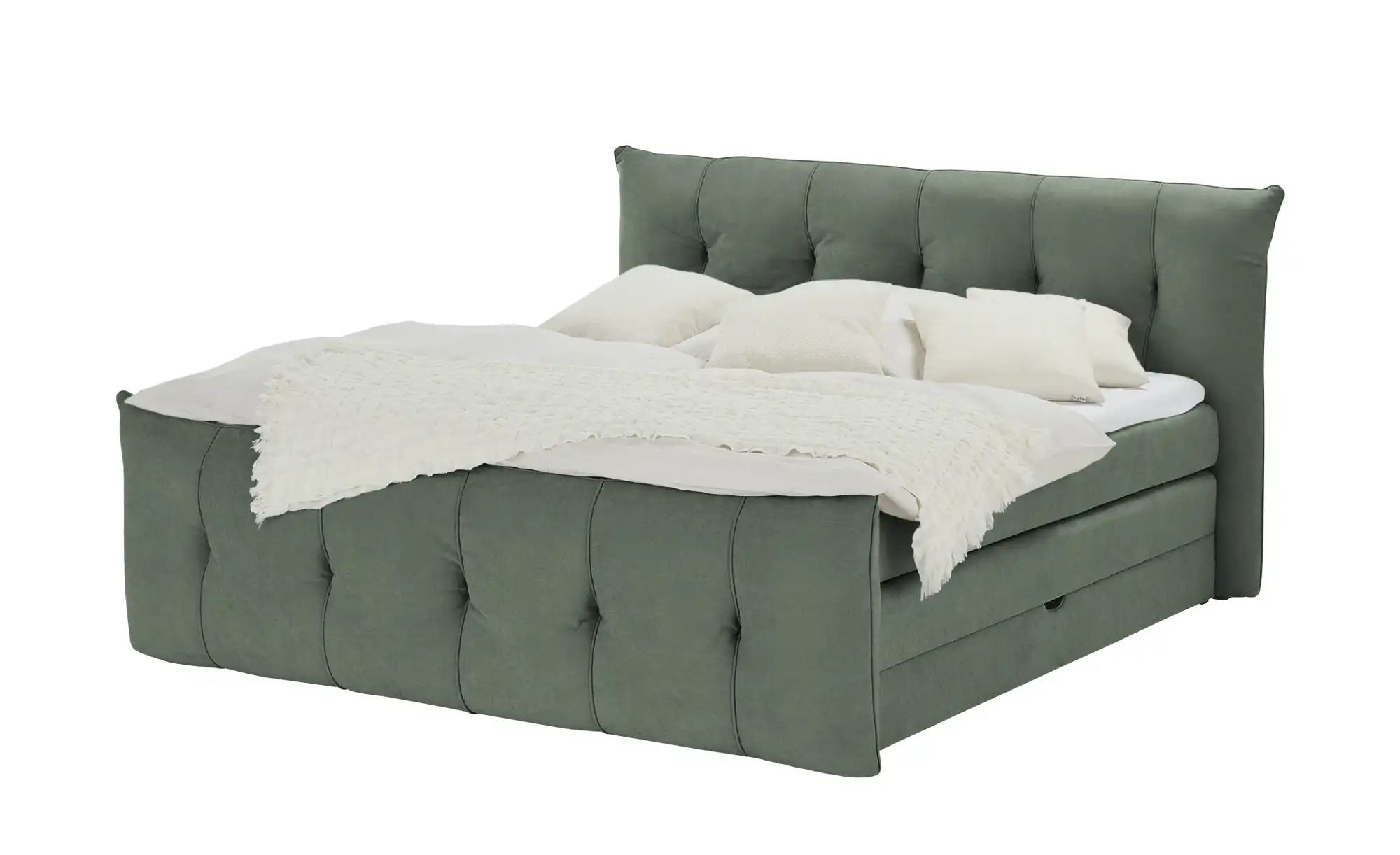 switch Boxspringbett mit Bettkasten Sofia ¦ grün ¦ Maße (cm): B: 164 H: 113 Betten > Boxspringbetten - Höffner