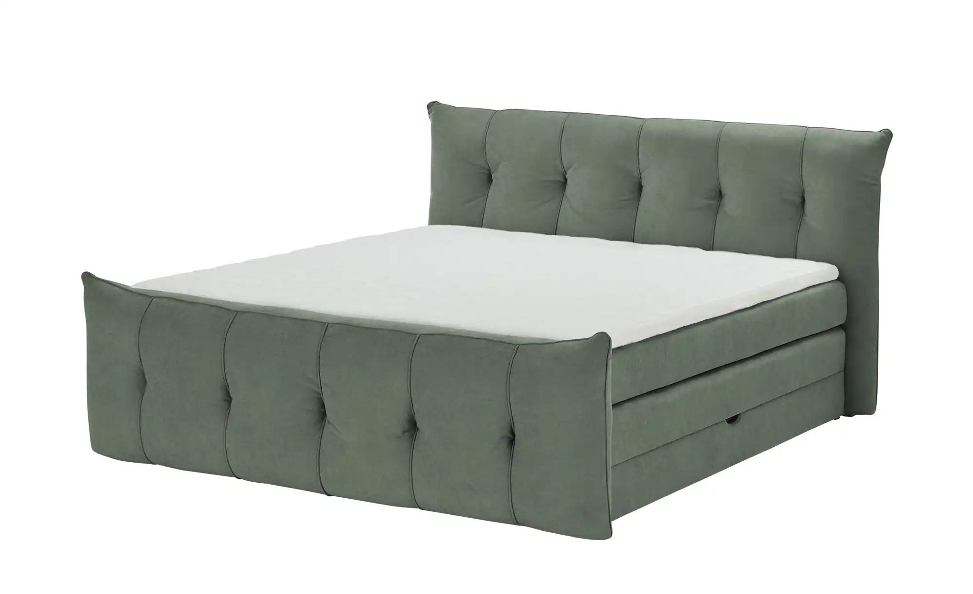 Thumbnail - switch Boxspringbett mit Bettkasten Sofia ¦ grün ¦ Maße (cm): B: 164 H: 113 Betten > Einzelbetten - Höffner
