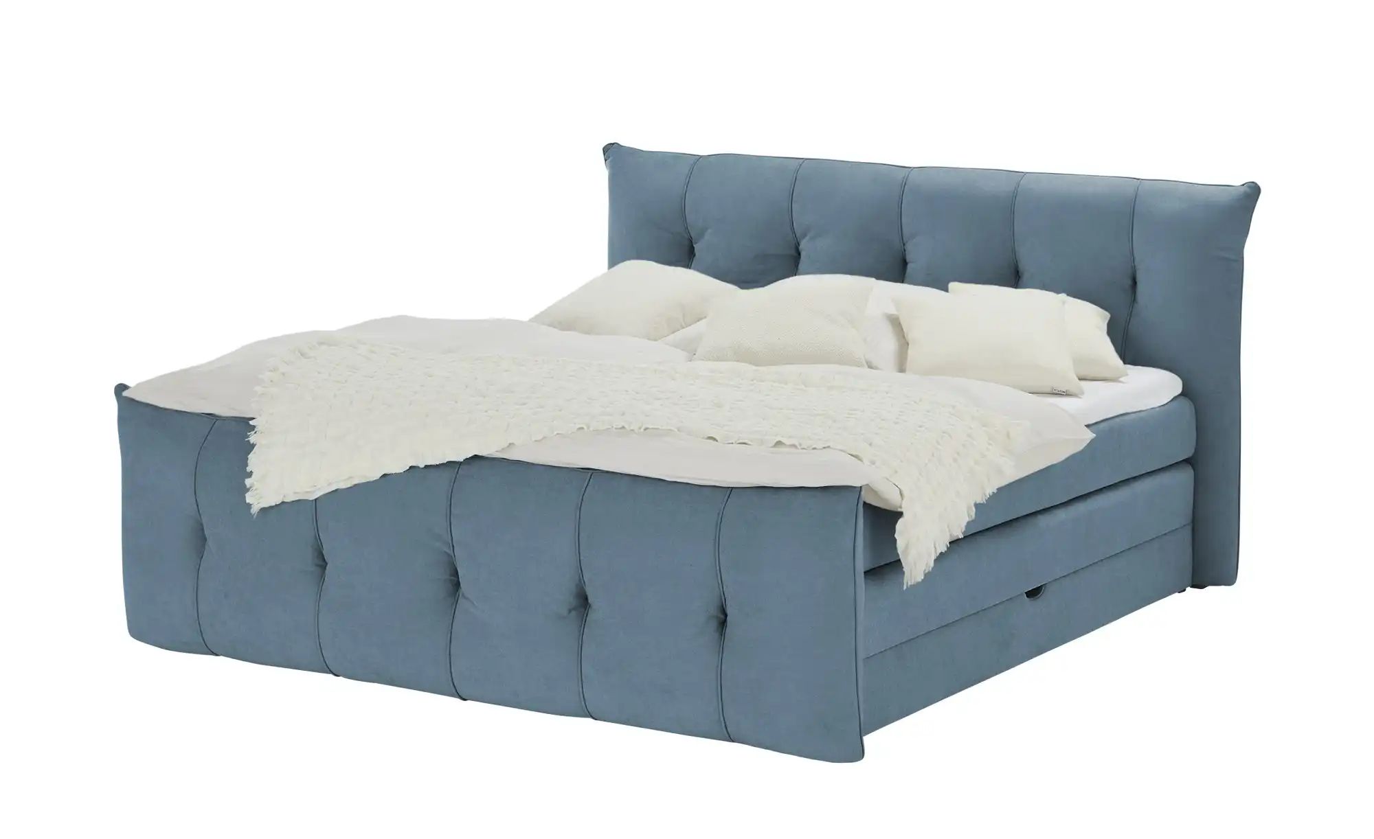 switch Boxspringbett mit Bettkasten Sofia ¦ blau ¦ Maße (cm): B: 164 H: 113 günstig online kaufen