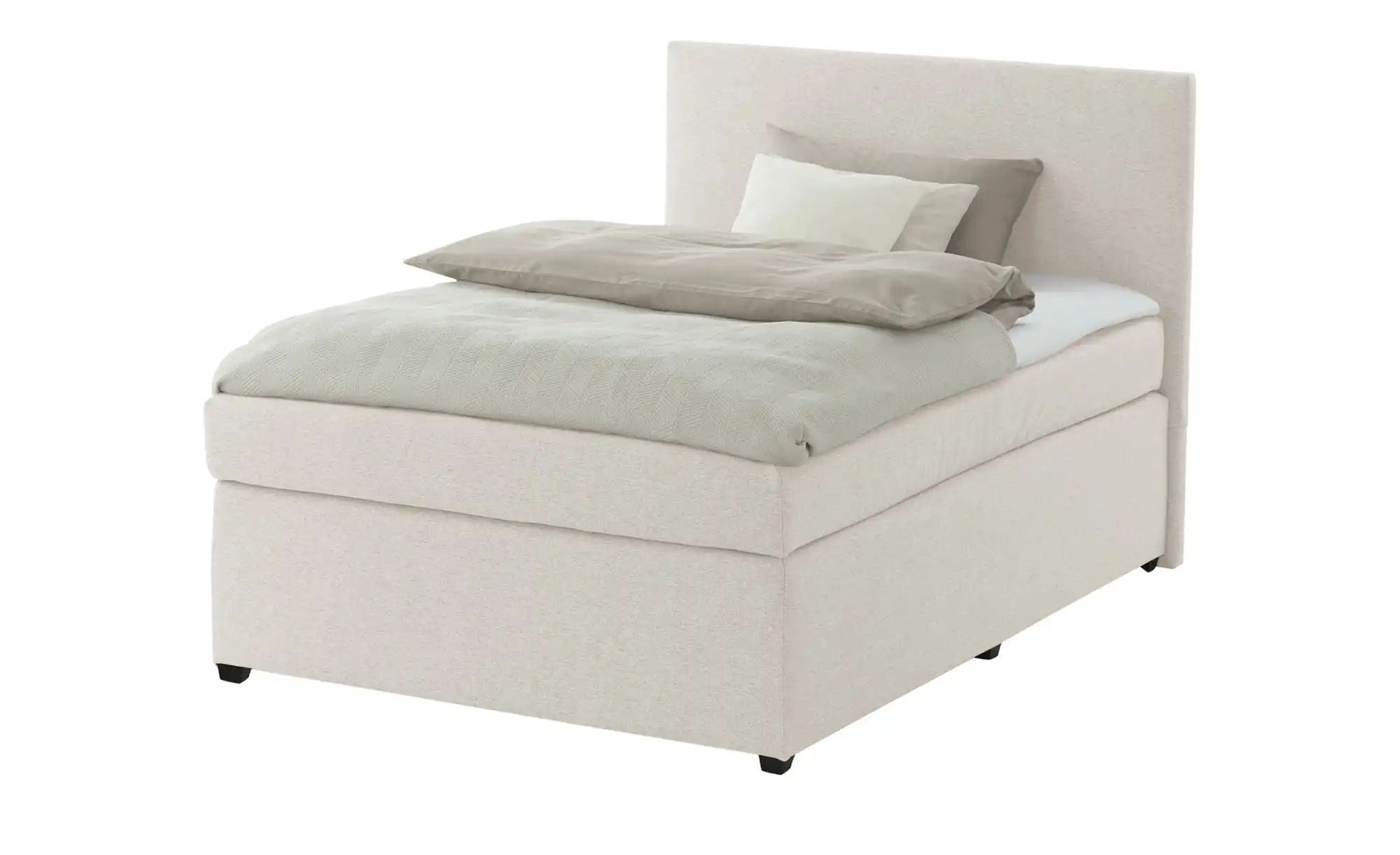 Boxspringbett mit Matratze und Topper  H3 Duke ¦ creme ¦ Maße (cm): B: 97 H günstig online kaufen
