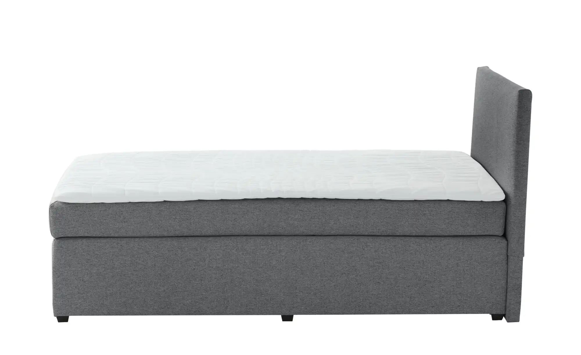 Boxspringbett mit Matratze und Topper  H3 Duke ¦ grau ¦ Maße (cm): B: 97 H: günstig online kaufen