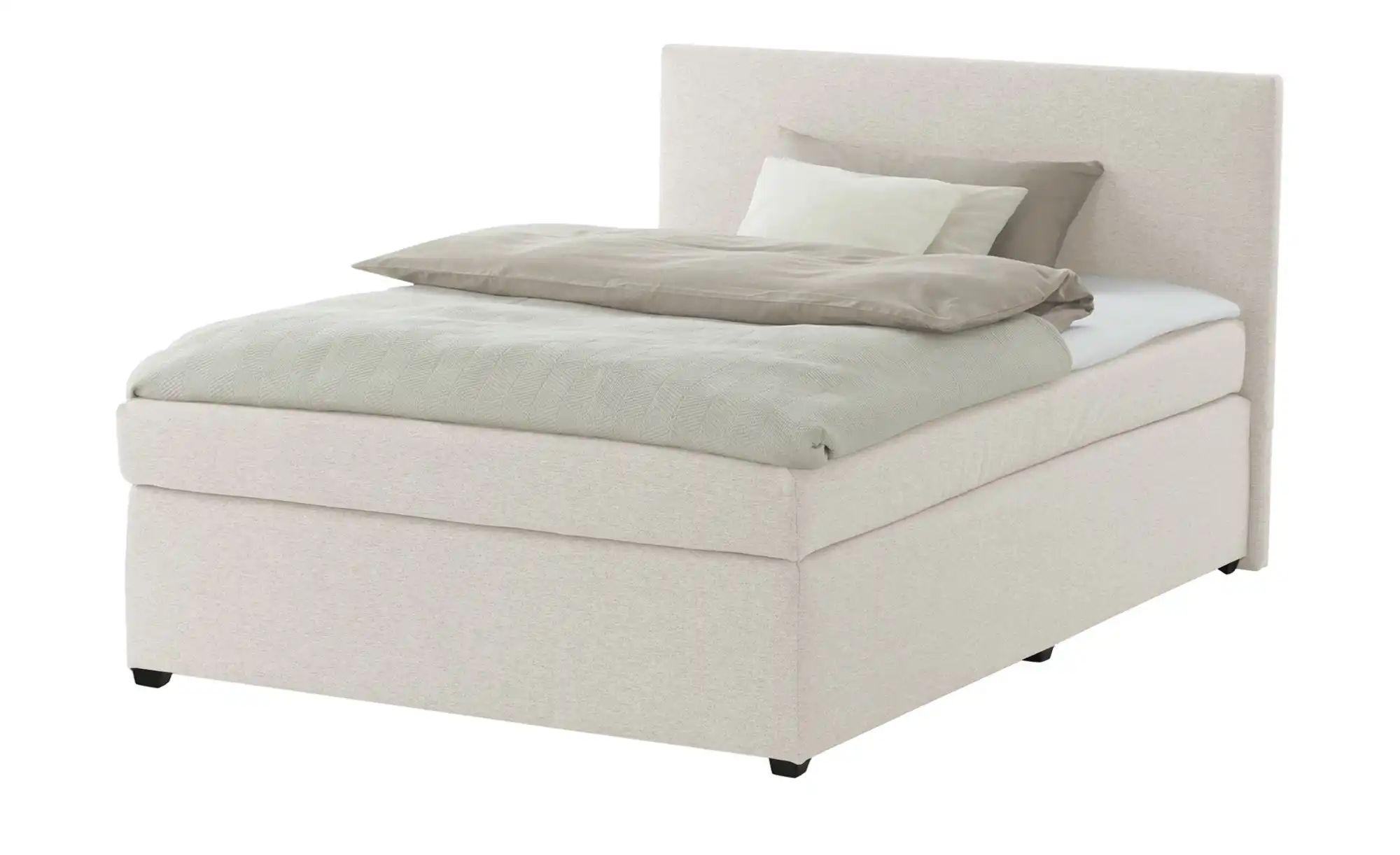 Boxspringbett mit Matratze und Topper  H3 Duke ¦ creme ¦ Maße (cm): B: 127 günstig online kaufen