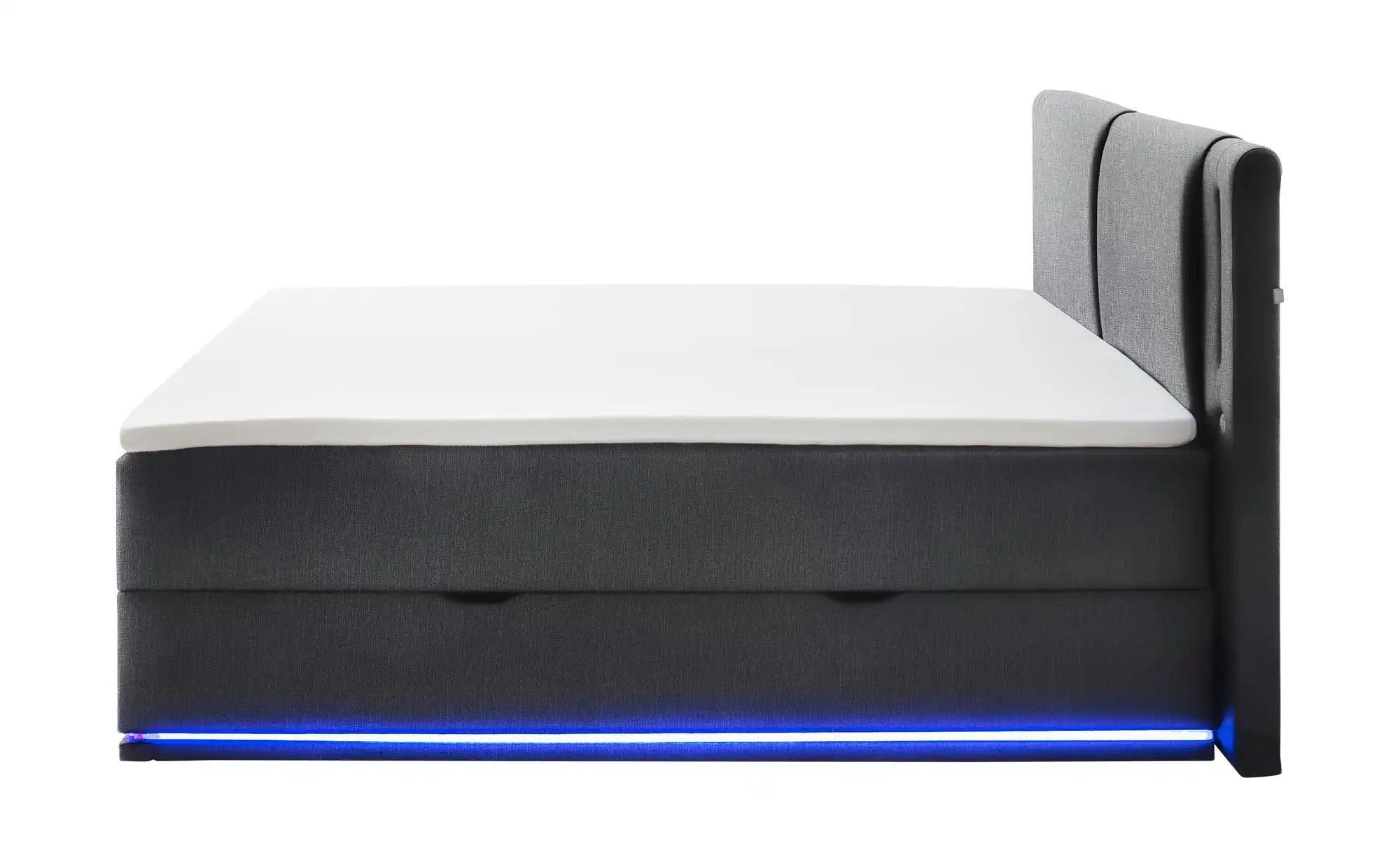 Boxspringbett mit Stauraum  Brighton ¦ grau ¦ Maße (cm): B: 200 H: 117 Bett günstig online kaufen