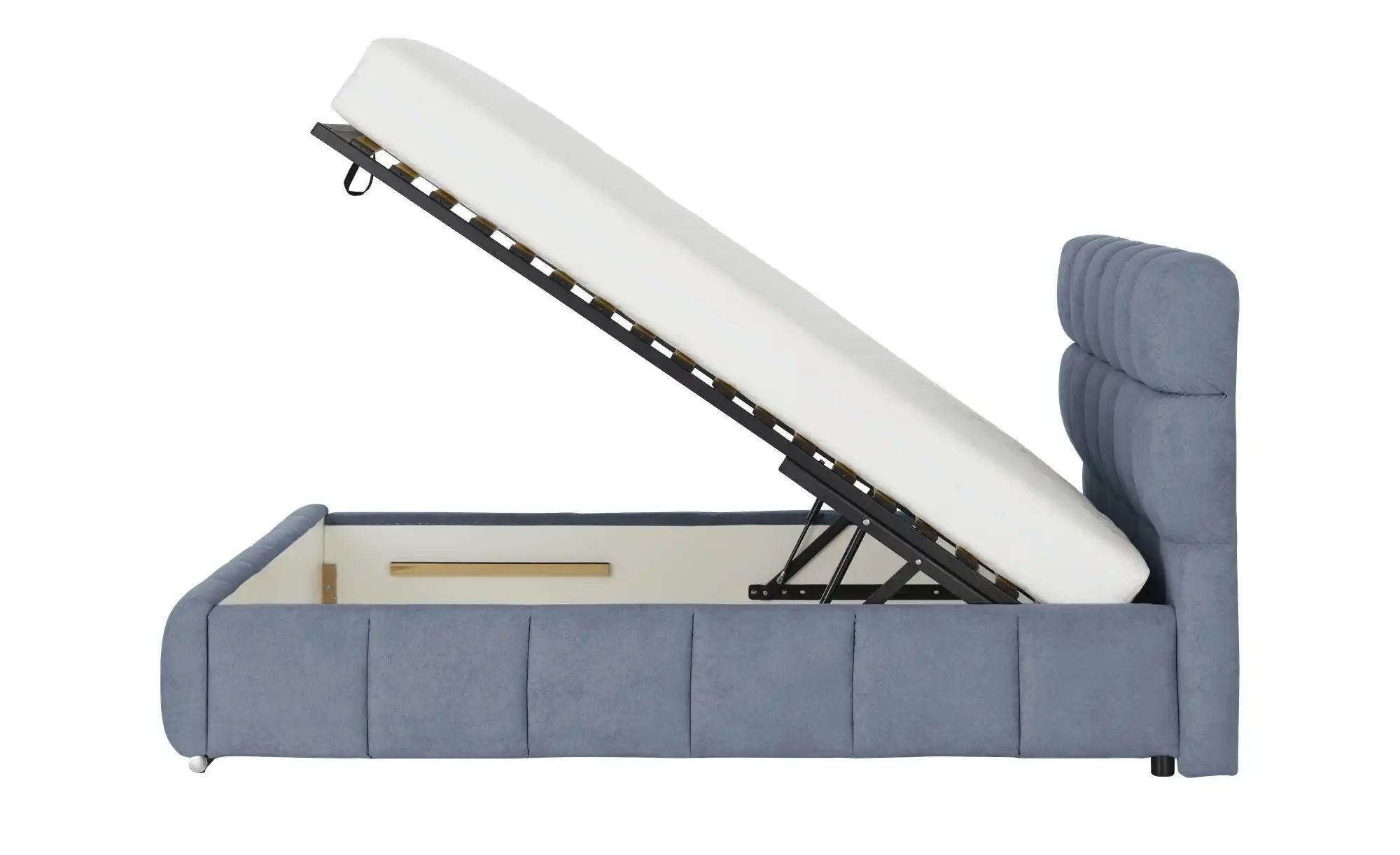 Polsterbett mit Matratze Savio ¦ blau ¦ Maße (cm): B: 210 H: 108 Betten > P günstig online kaufen