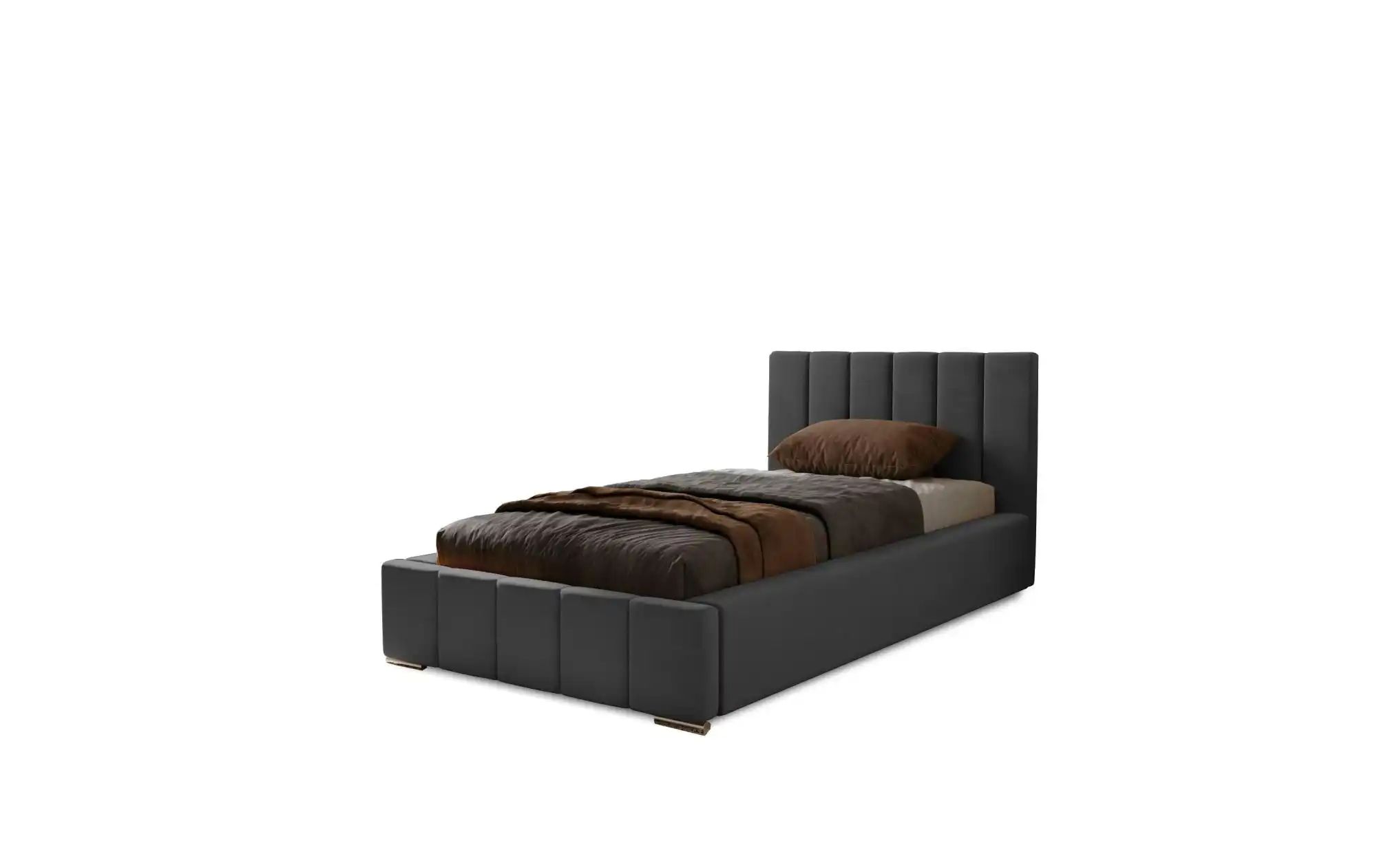 Polsterbett mit Stauraum  Nelia ¦ grau ¦ Maße (cm): B: 95 H: 100 Betten > P günstig online kaufen
