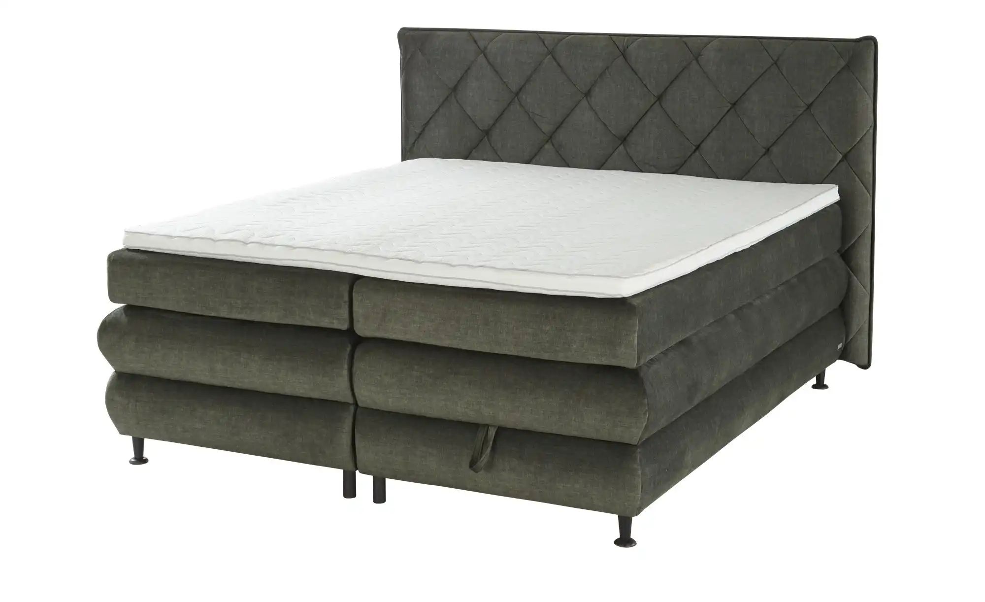 Thumbnail - bobb Boxspringbett mit Stauraum Liana ¦ grün ¦ Maße (cm): B: 212 H: 134 Betten > Boxspringbetten - Höffner