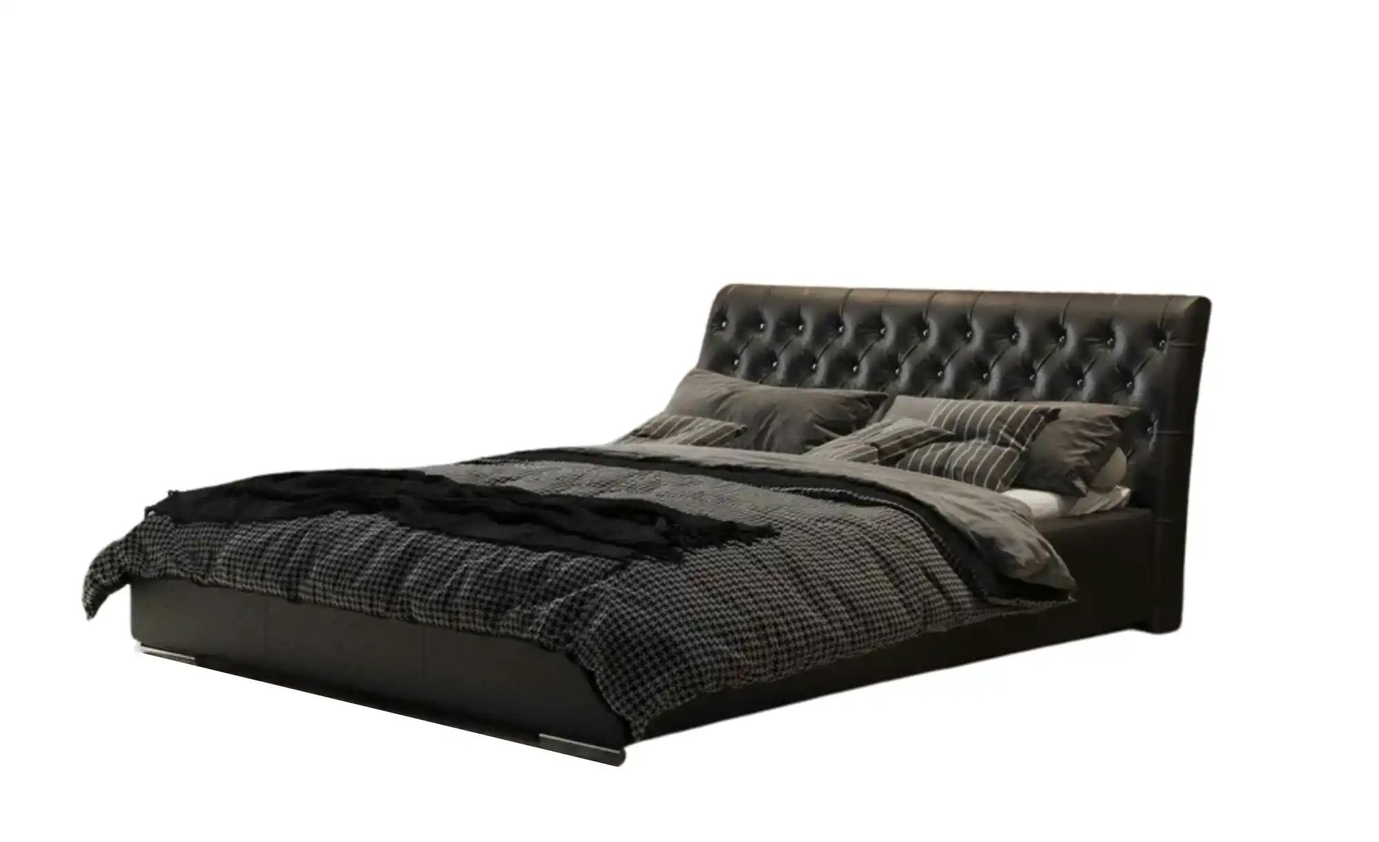 Polsterbett   ¦ schwarz ¦ Maße (cm): B: 216 H: 95 Betten > Polsterbetten - günstig online kaufen