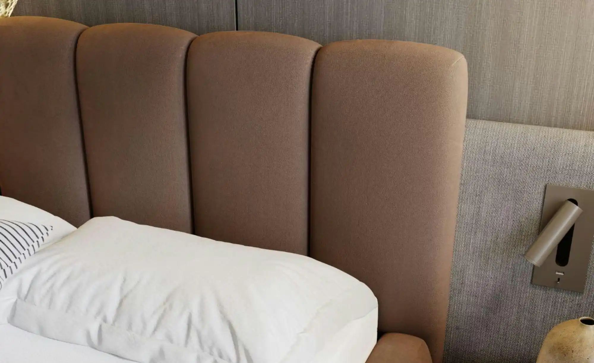 Polsterbett   ¦ braun ¦ Maße (cm): B: 165 H: 105 Betten > Polsterbetten - H günstig online kaufen