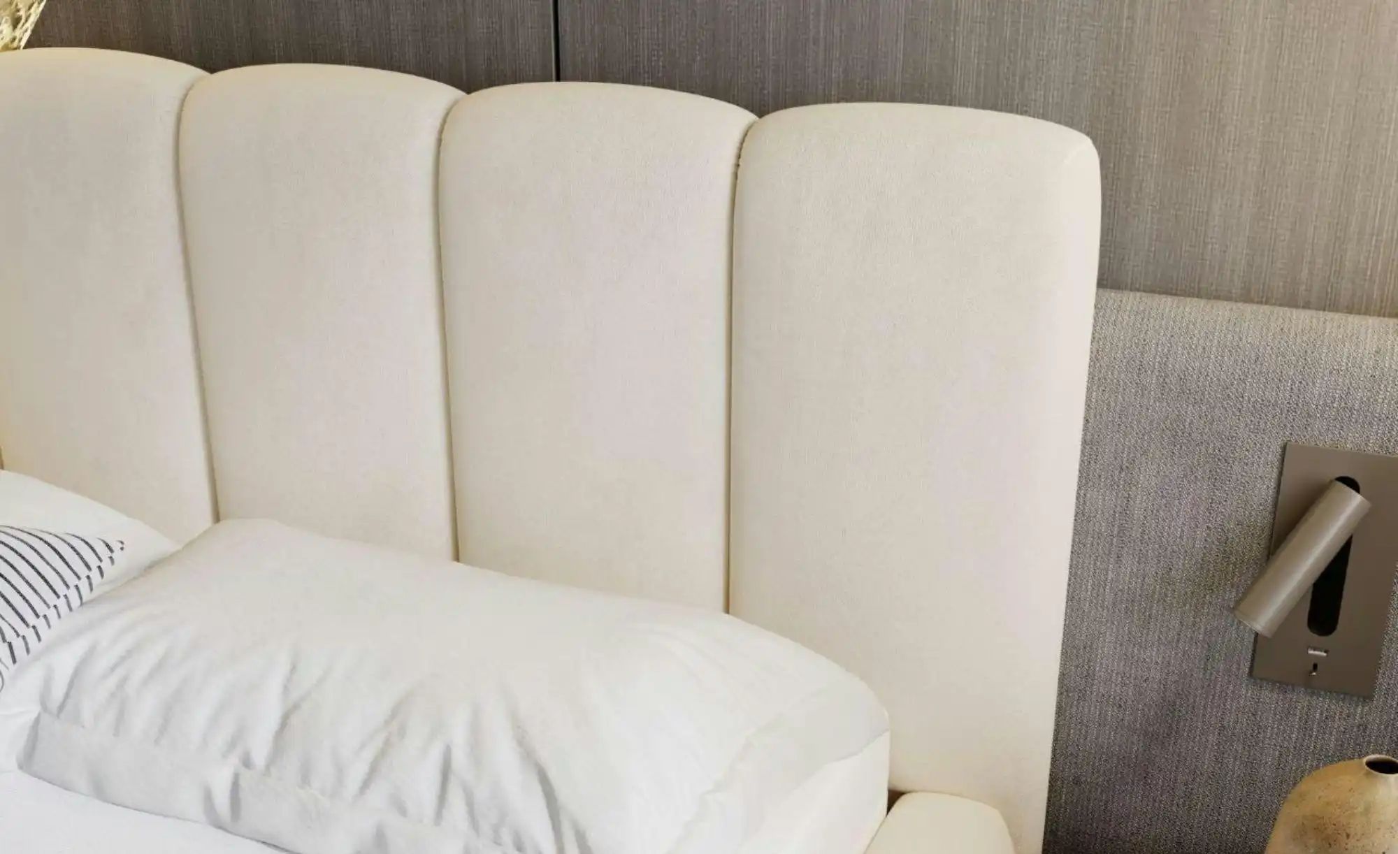 Polsterbett   ¦ beige ¦ Maße (cm): B: 185 H: 105 Betten > Polsterbetten - H günstig online kaufen