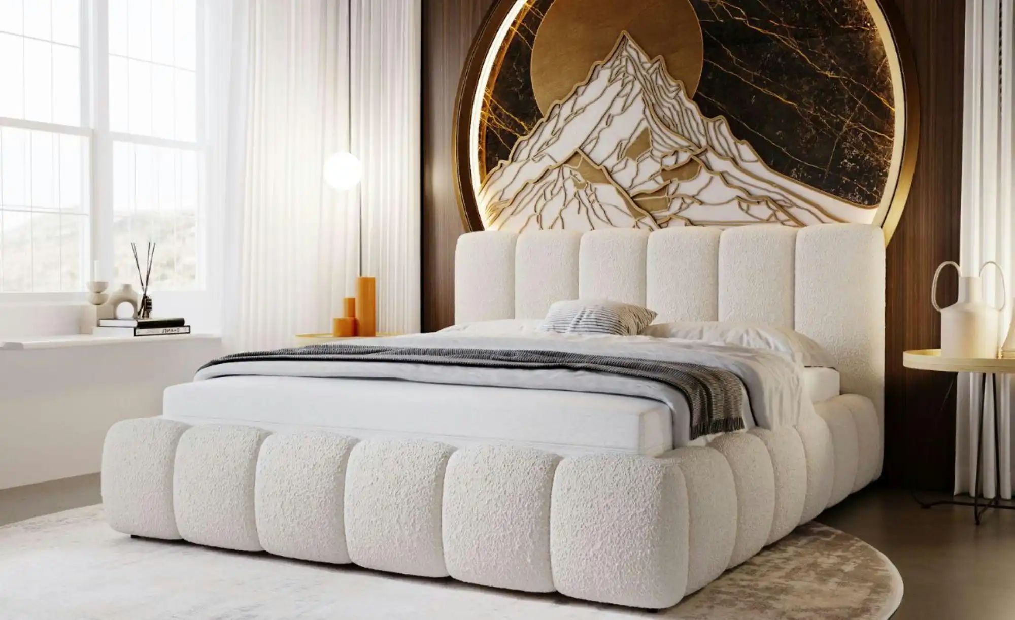 Polsterbett   ¦ beige ¦ Maße (cm): B: 225 H: 105 Betten > Polsterbetten - H günstig online kaufen