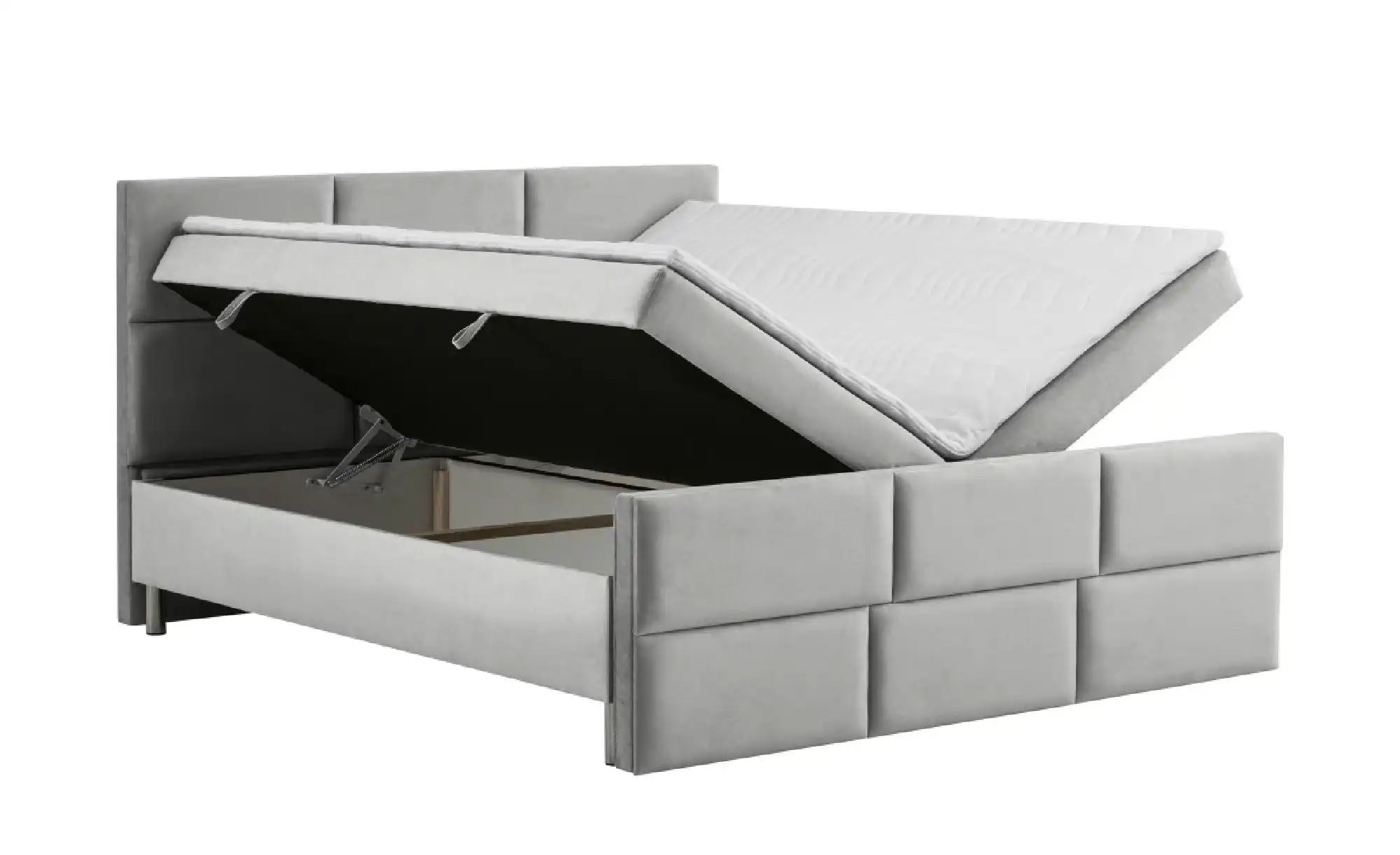 Boxbett mit Bettkasten Adria ¦ grau ¦ Maße (cm): B: 200 H: 110 Betten > Pol günstig online kaufen