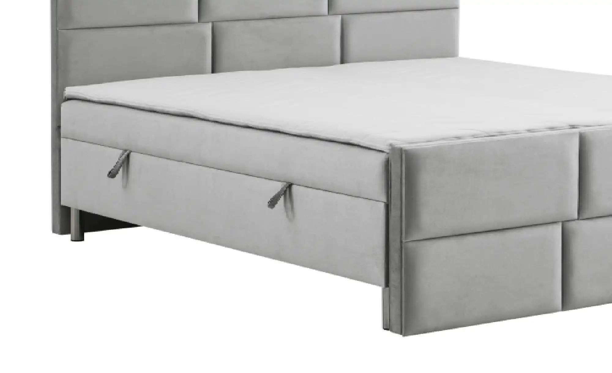 Thumbnail - Boxbett mit Bettkasten Adria ¦ grau ¦ Maße (cm): B: 200 H: 110 Betten > Polsterbetten - Höffner