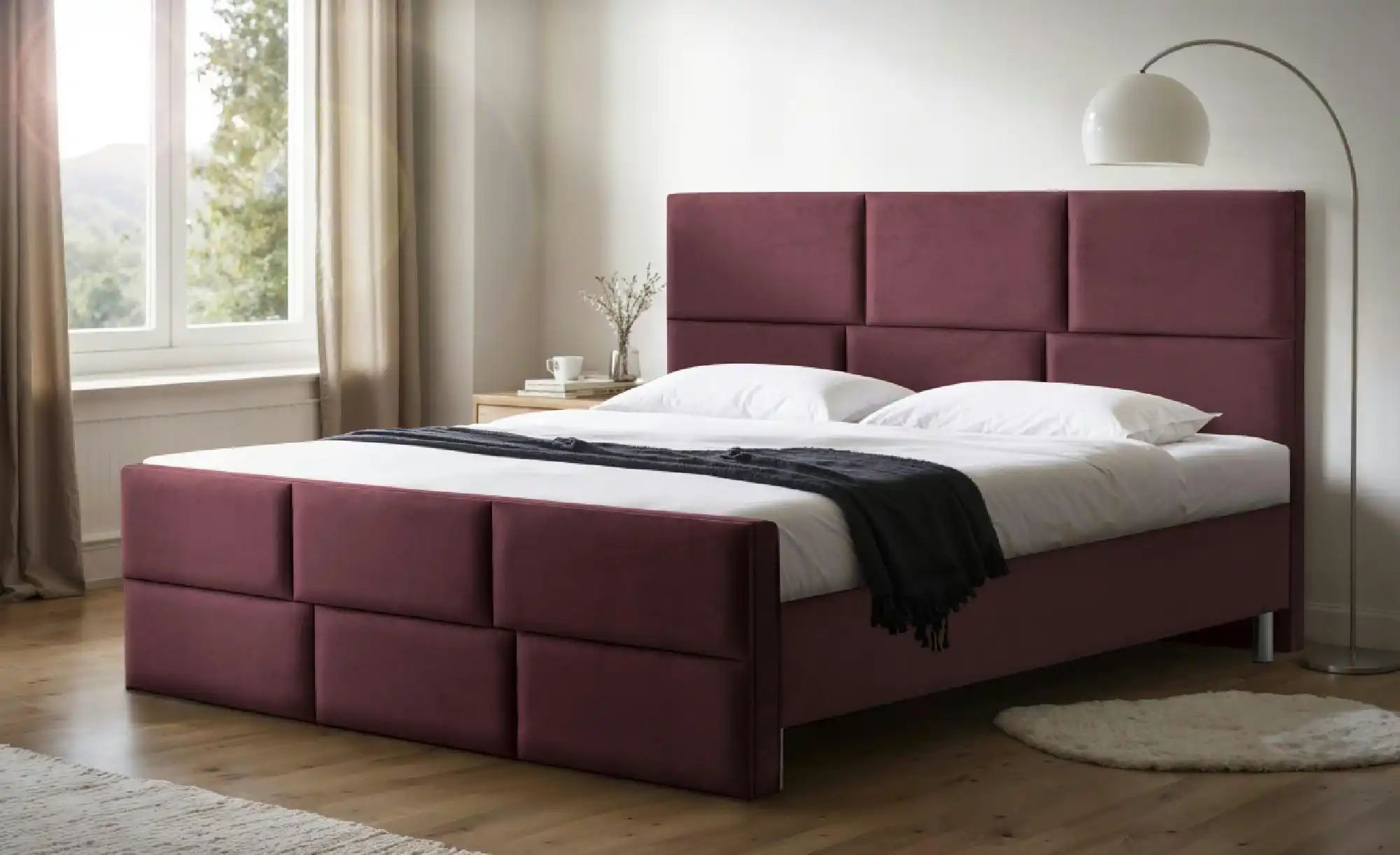 Boxbett mit Bettkasten Adria ¦ rot ¦ Maße (cm): B: 180 H: 110 Betten > Pols günstig online kaufen