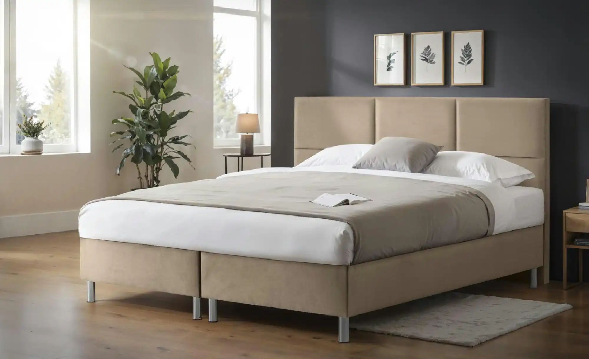 Boxbett mit Bettkasten Adria ¦ beige ¦ Maße (cm): B: 180 H: 110 Betten > Po günstig online kaufen
