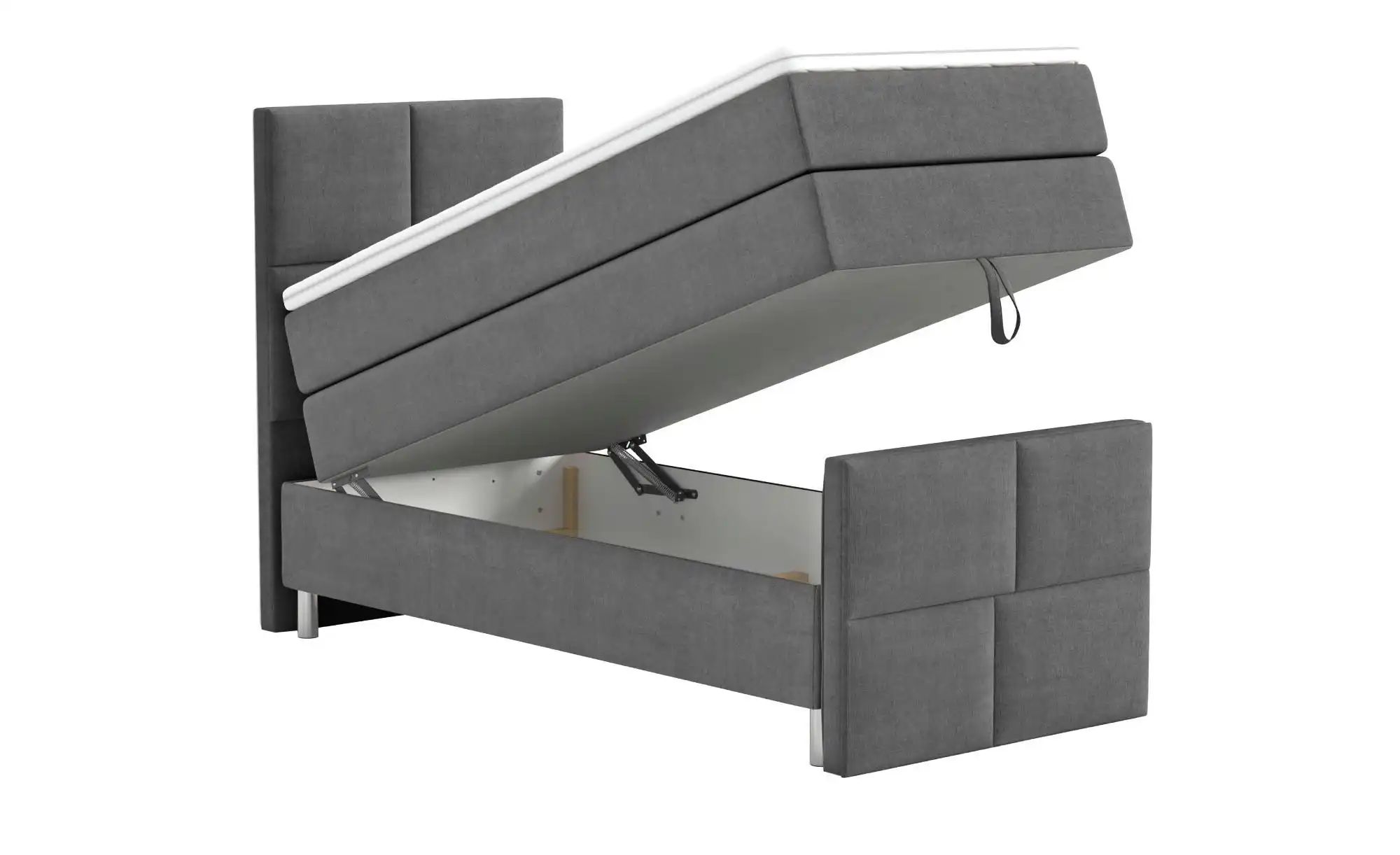 Boxbett mit Bettkasten Adria ¦ grau ¦ Maße (cm): B: 90 H: 110 Betten > Pols günstig online kaufen