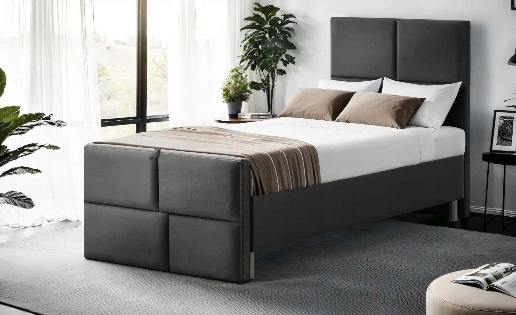 Thumbnail - Boxbett mit Bettkasten Adria ¦ grau ¦ Maße (cm): B: 90 H: 110 Betten > Komfortbetten - Höffner