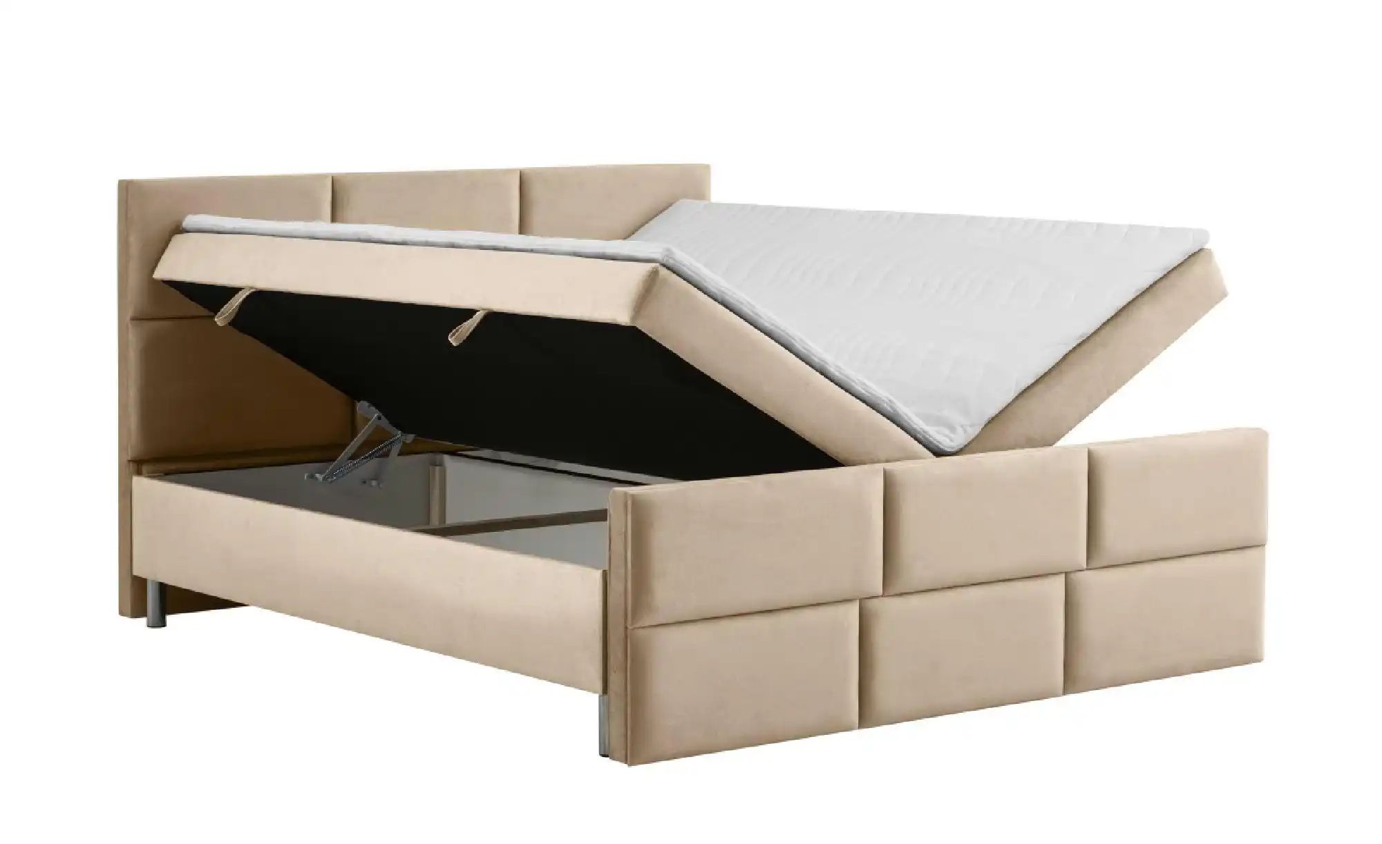 Boxbett mit Bettkasten Adria ¦ beige ¦ Maße (cm): B: 160 H: 110 Betten > Po günstig online kaufen