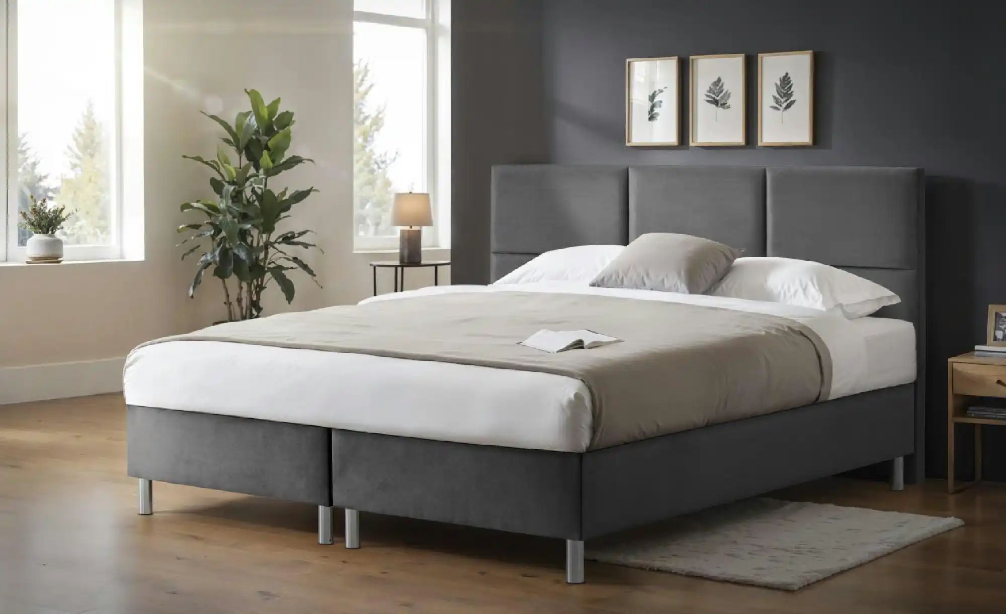 Boxbett mit Bettkasten Adria ¦ grau ¦ Maße (cm): B: 160 H: 110 Betten > Pol günstig online kaufen