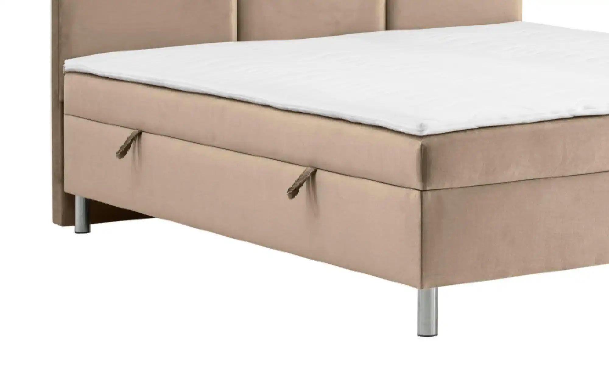 Thumbnail - Boxbett mit Bettkasten Adria ¦ beige ¦ Maße (cm): B: 120 H: 110 Betten > Polsterbetten - Höffner