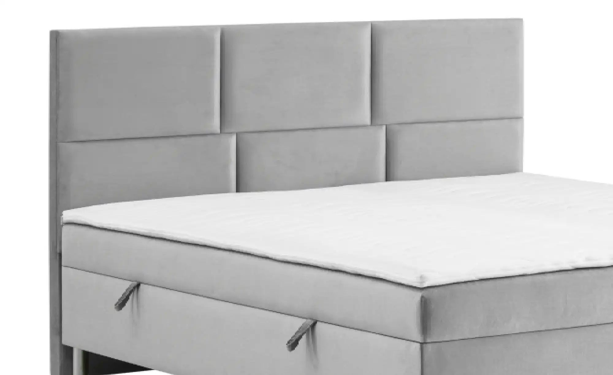 Boxbett mit Bettkasten Adria ¦ grau ¦ Maße (cm): B: 200 H: 110 Betten > Pol günstig online kaufen