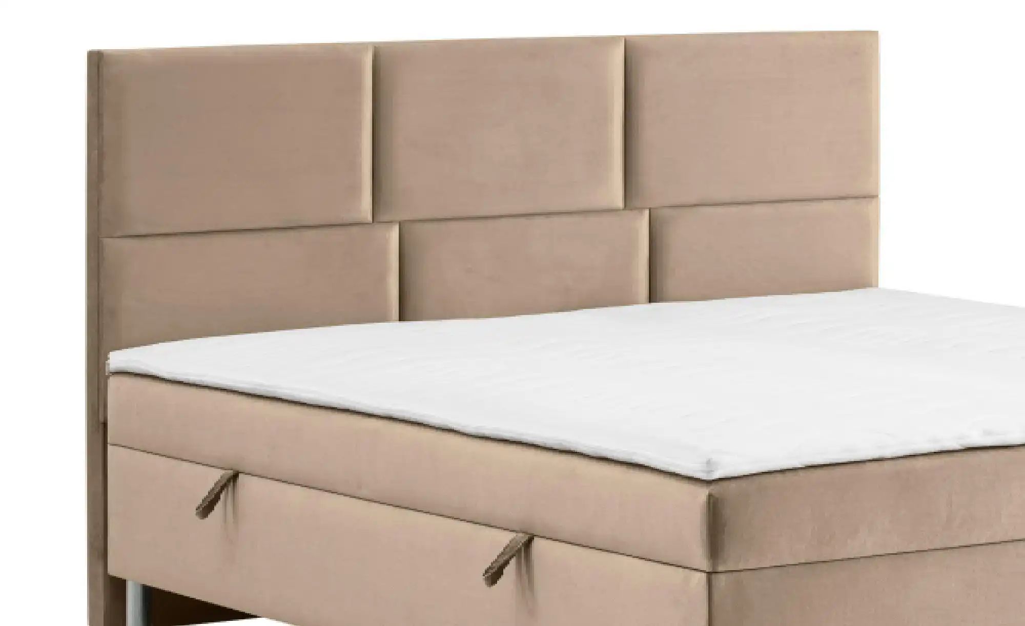 Boxbett mit Bettkasten Adria ¦ beige ¦ Maße (cm): B: 200 H: 110 Betten > Po günstig online kaufen