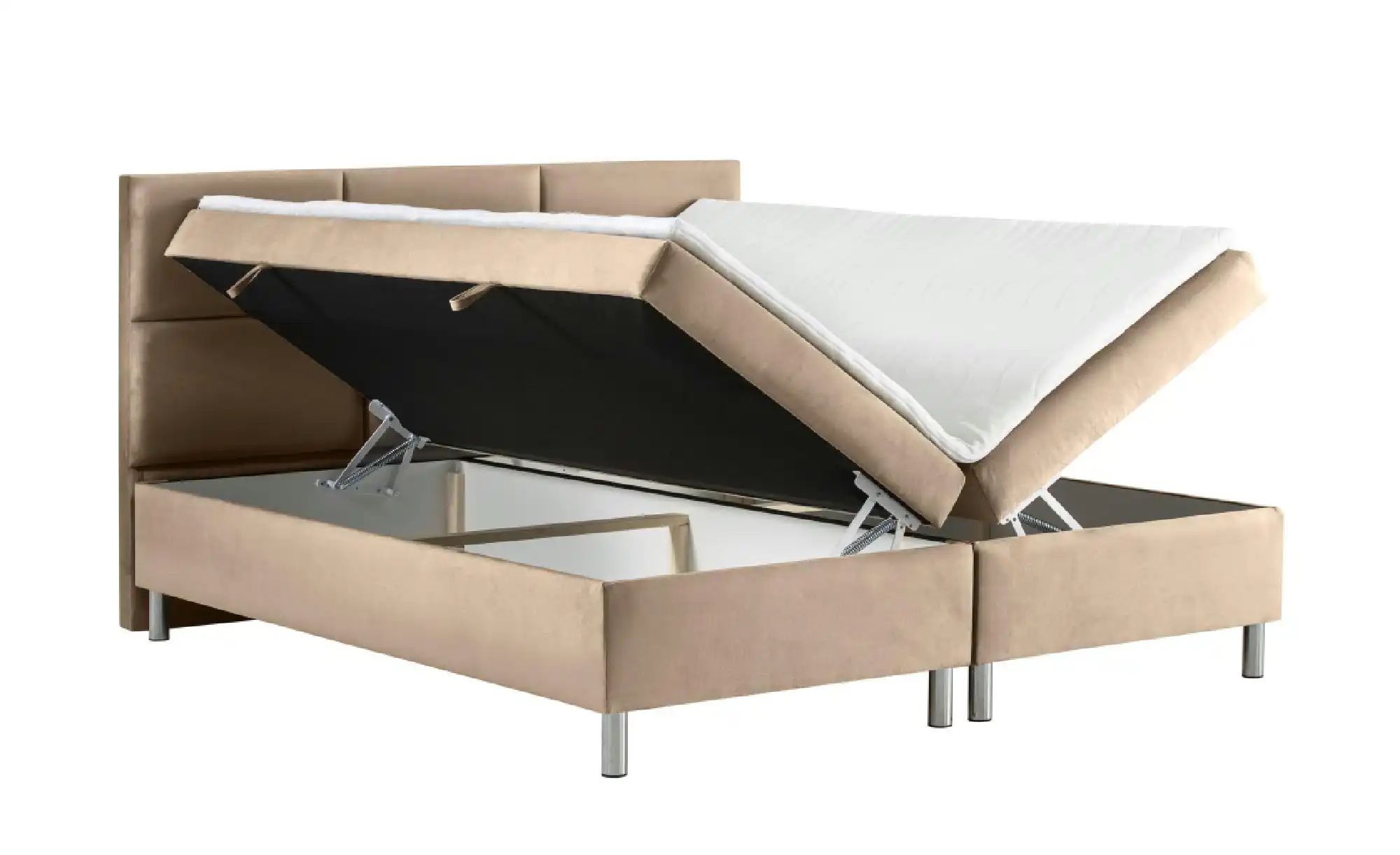 Boxbett mit Bettkasten Adria ¦ beige ¦ Maße (cm): B: 140 H: 110 Betten > Po günstig online kaufen