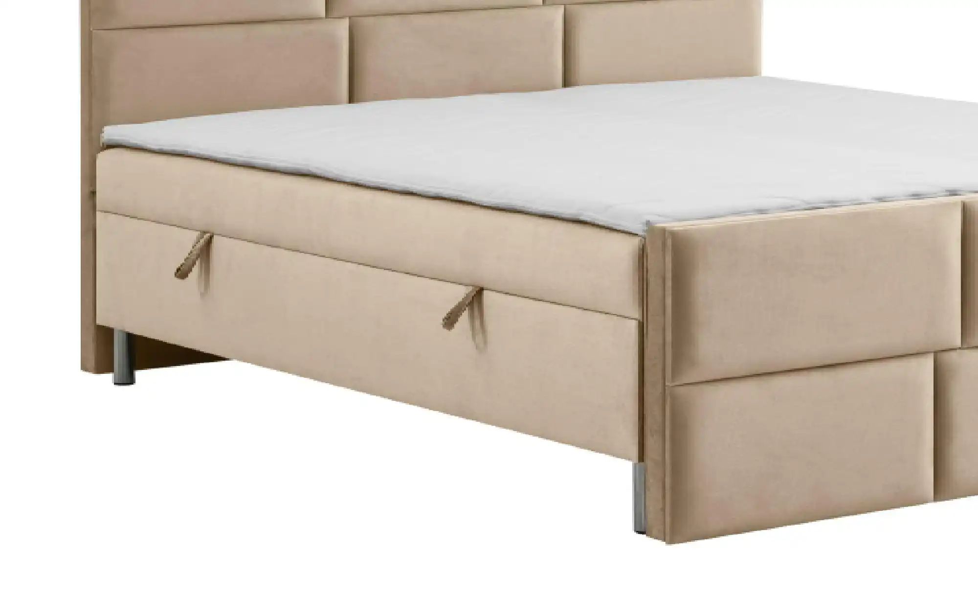 Thumbnail - Boxbett mit Bettkasten Adria ¦ beige ¦ Maße (cm): B: 140 H: 110 Betten > Polsterbetten - Höffner
