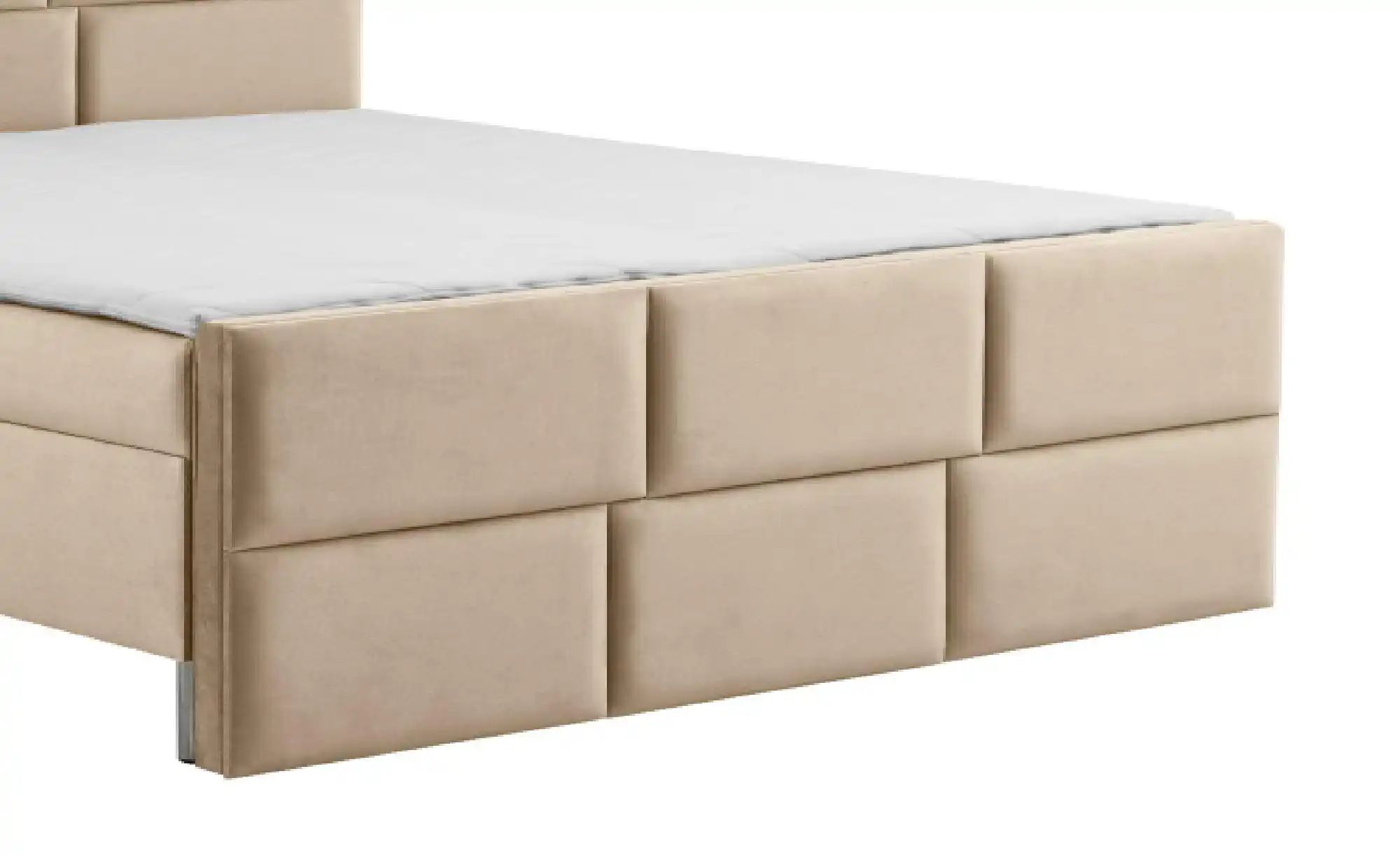 Thumbnail - Boxbett mit Bettkasten Adria ¦ beige ¦ Maße (cm): B: 140 H: 110 Betten > Polsterbetten - Höffner