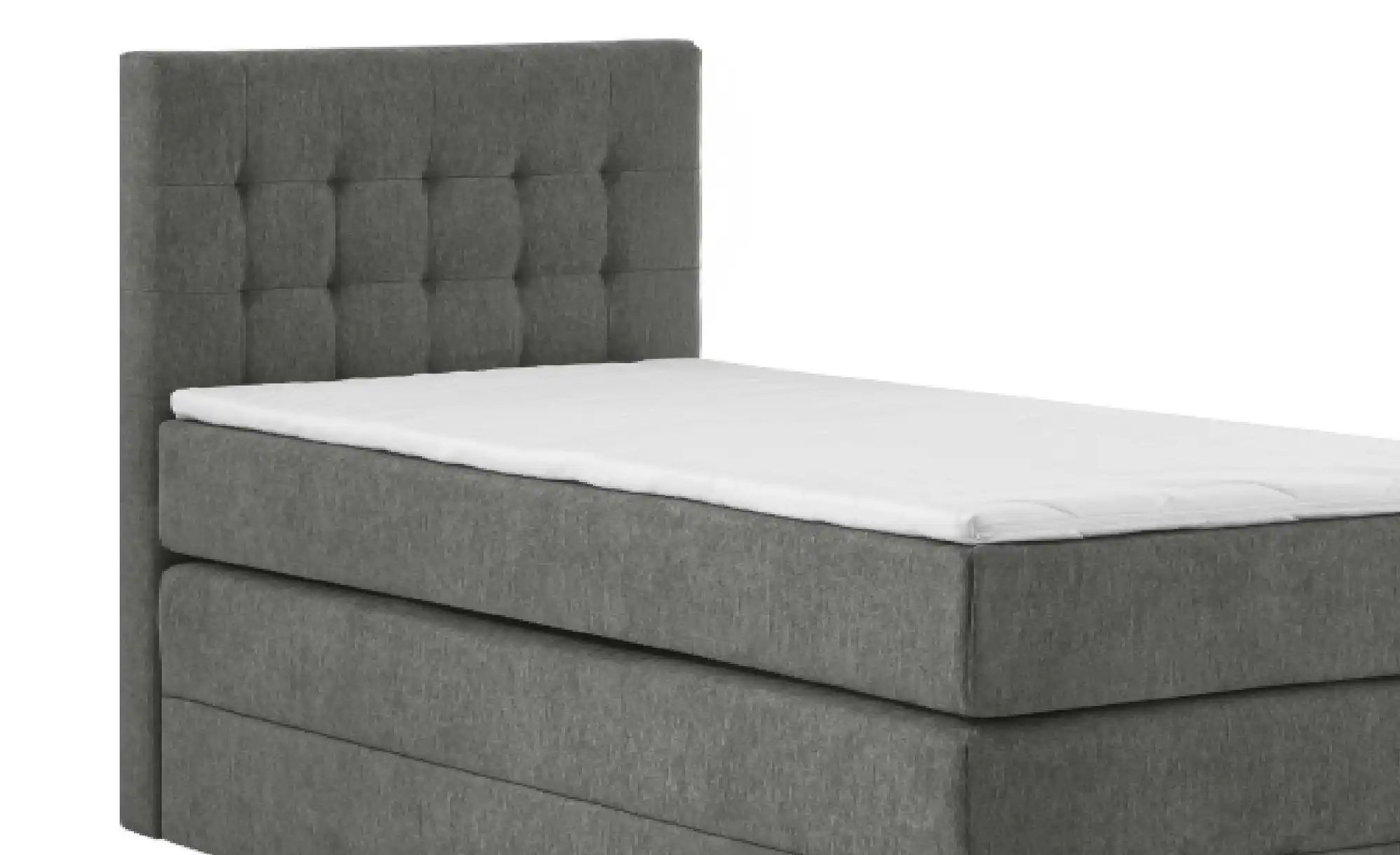 Boxspringbett mit Bettkasten Barcelona ¦ grau ¦ Maße (cm): H: 110 Betten > günstig online kaufen