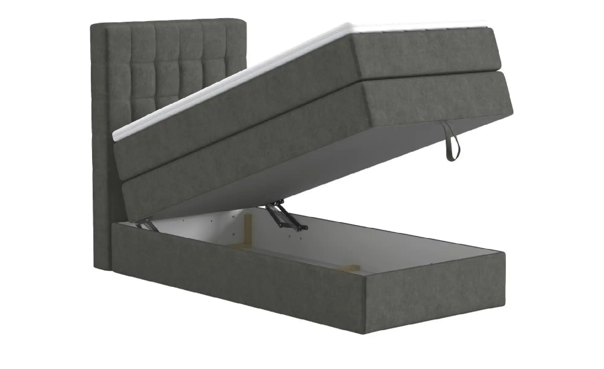 Boxspringbett mit Bettkasten Barcelona ¦ grau ¦ Maße (cm): H: 110 Betten > günstig online kaufen