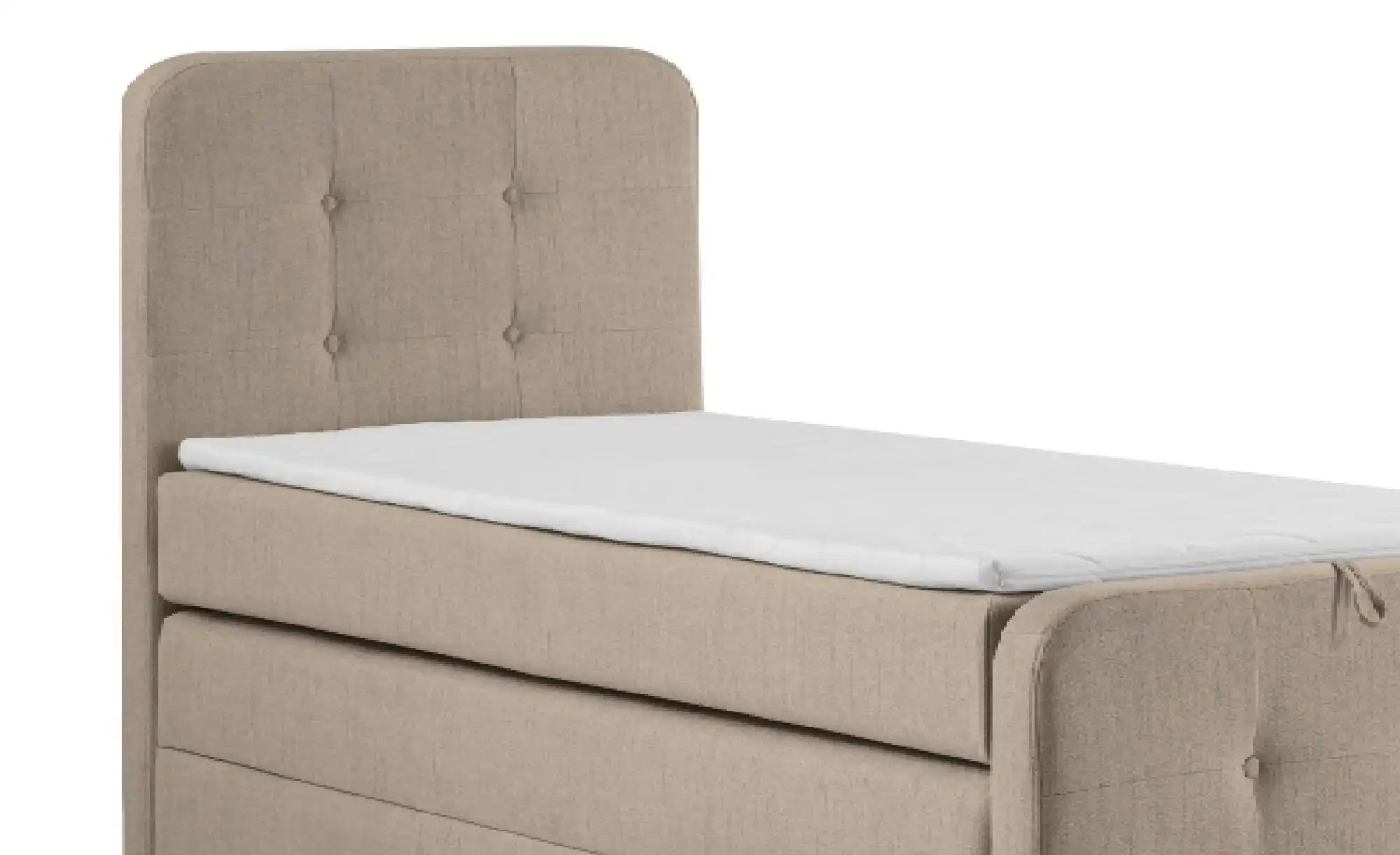 Thumbnail - Boxspringbett mit Bettkasten Neapel ¦ beige ¦ Maße (cm): H: 121 Betten > Einzelbetten - Höffner