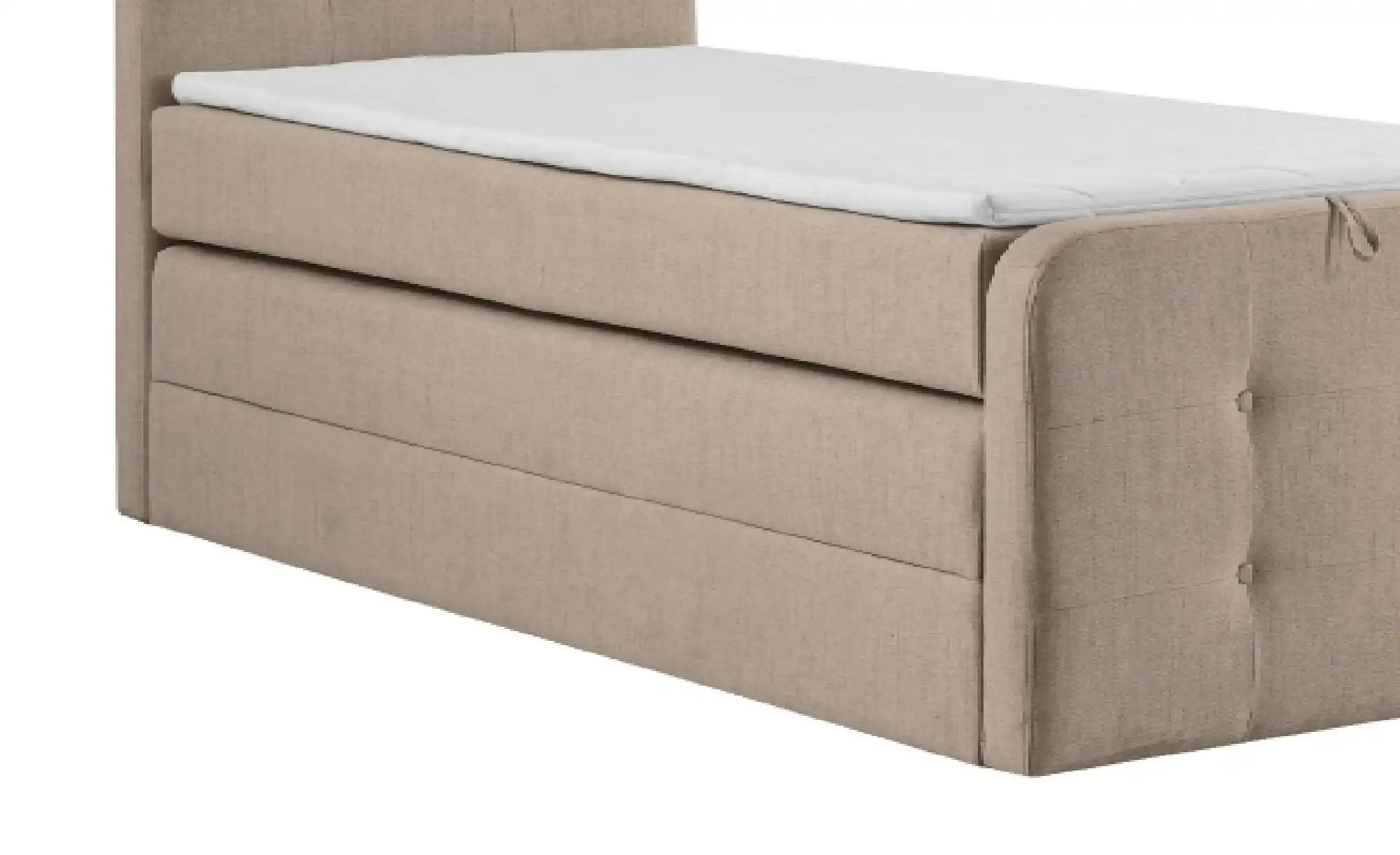 Thumbnail - Boxspringbett mit Bettkasten Neapel ¦ beige ¦ Maße (cm): H: 121 Betten > Einzelbetten - Höffner