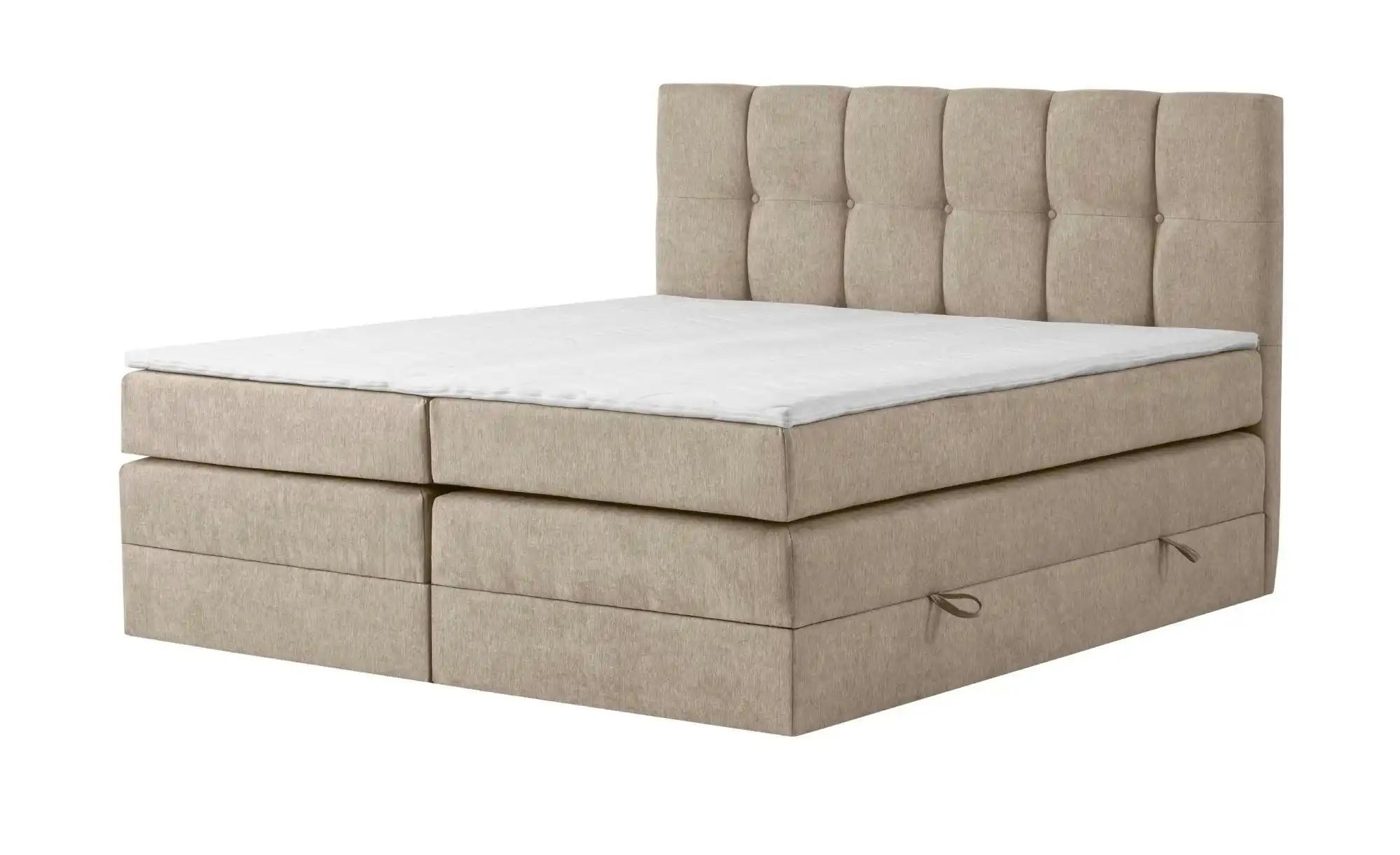 Boxspringbett mit Bettkasten Leeds ¦ beige Betten > Einzelbetten - Höffner günstig online kaufen