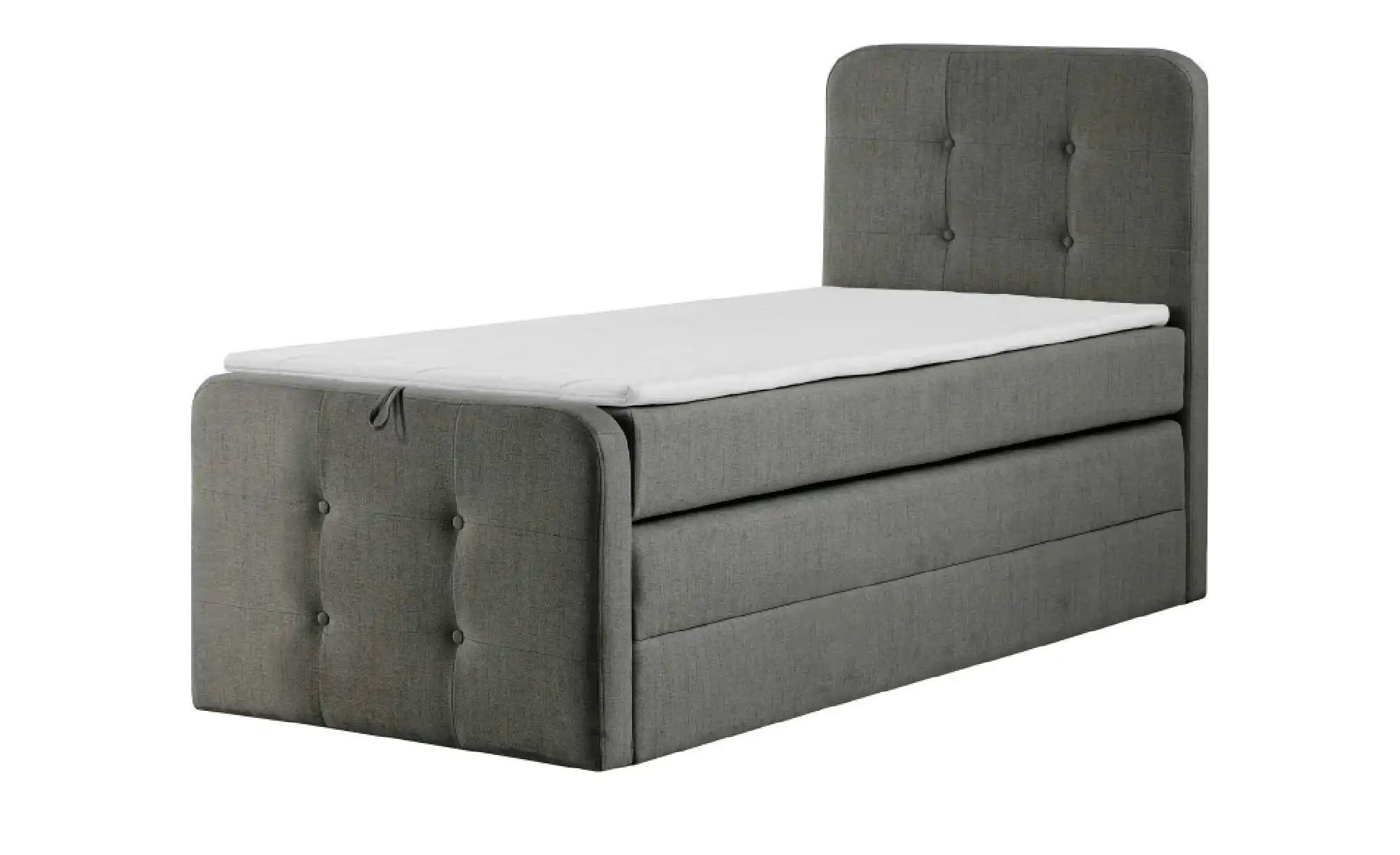 Boxspringbett mit Bettkasten Neapel ¦ grau ¦ Maße (cm): H: 121 Betten > Ein günstig online kaufen